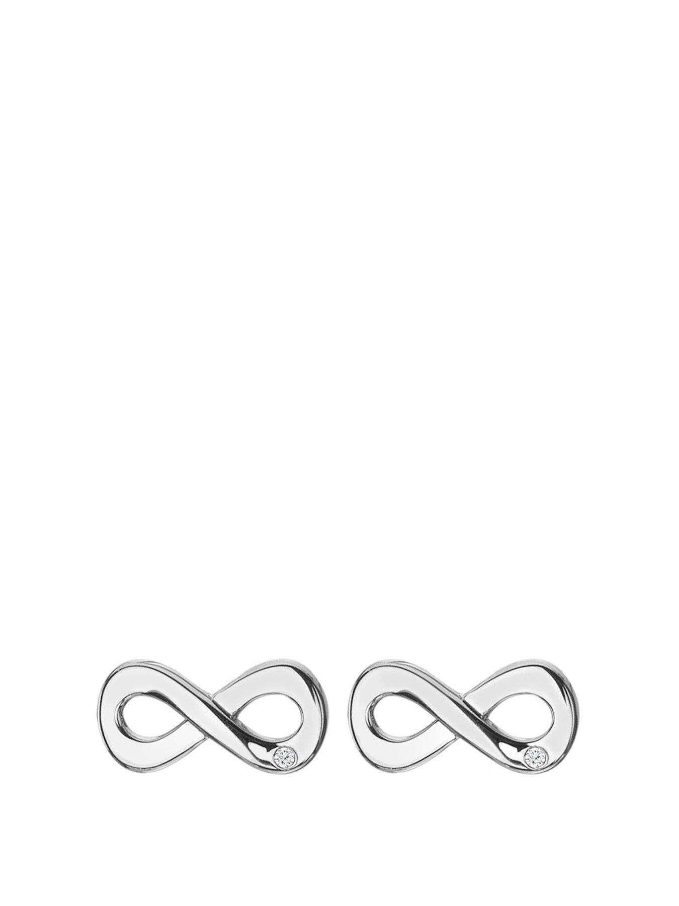 Product photograph of Hot Diamonds Amulets Infinity Earrings from very.co.uk