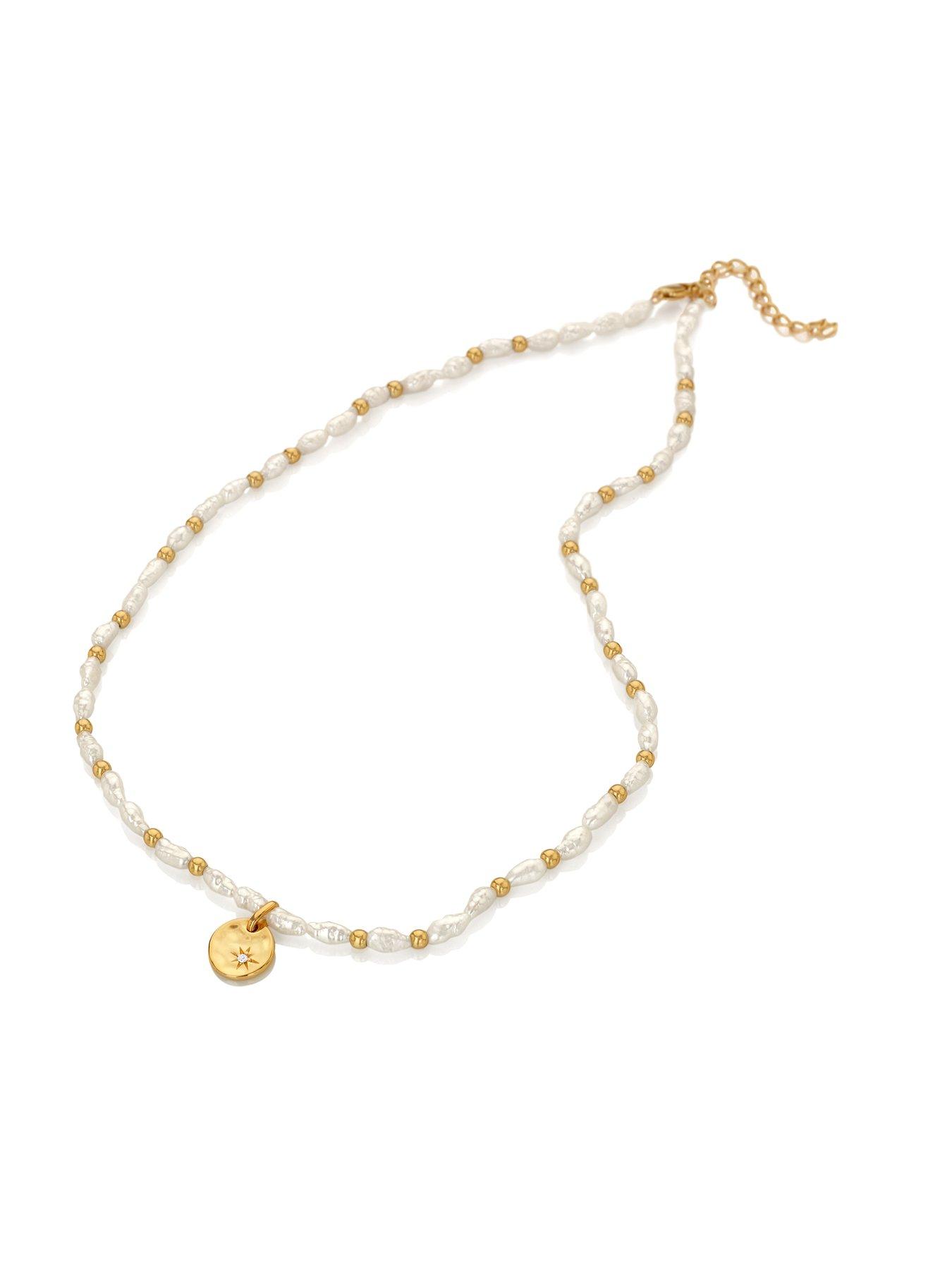Image 3 of 4 of Hot Diamonds HD X JJ Calm Pearl Lunar Necklace (40-45cm)