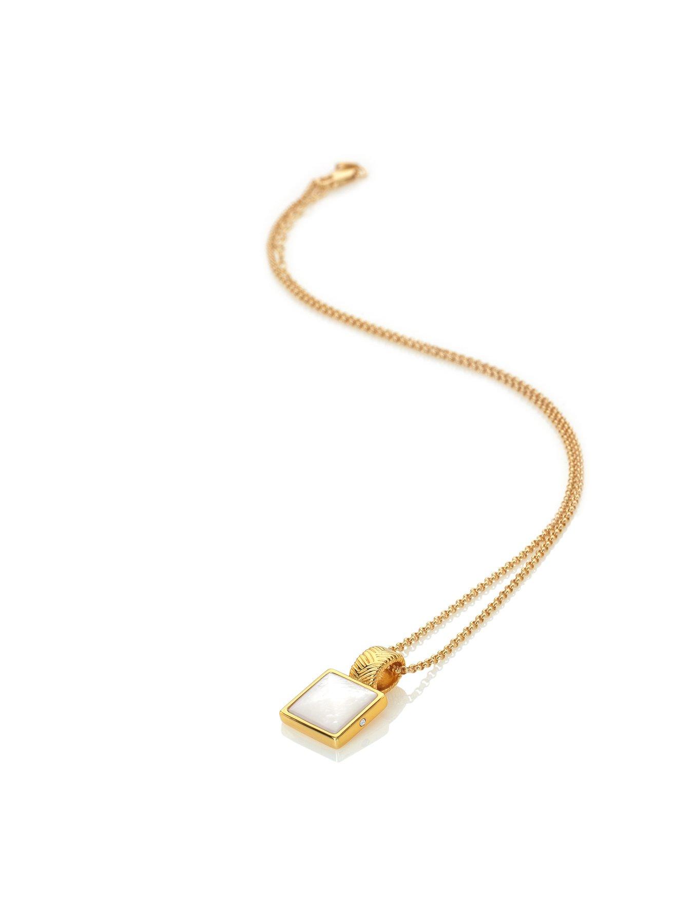 Image 3 of 4 of Hot Diamonds HD X JJ Calm Mother of Pearl Square Pendant
