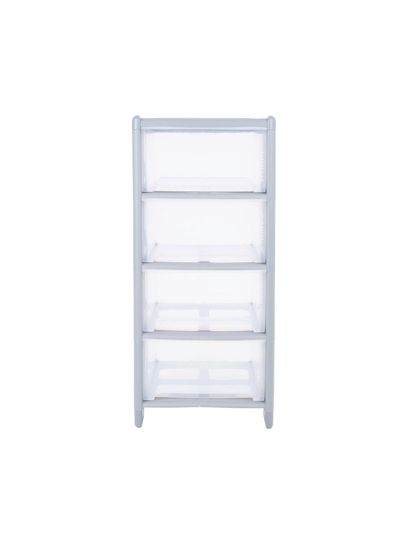 Image 4 of 5 of Wham Deep 4-Drawer Storage Unit - Light Grey