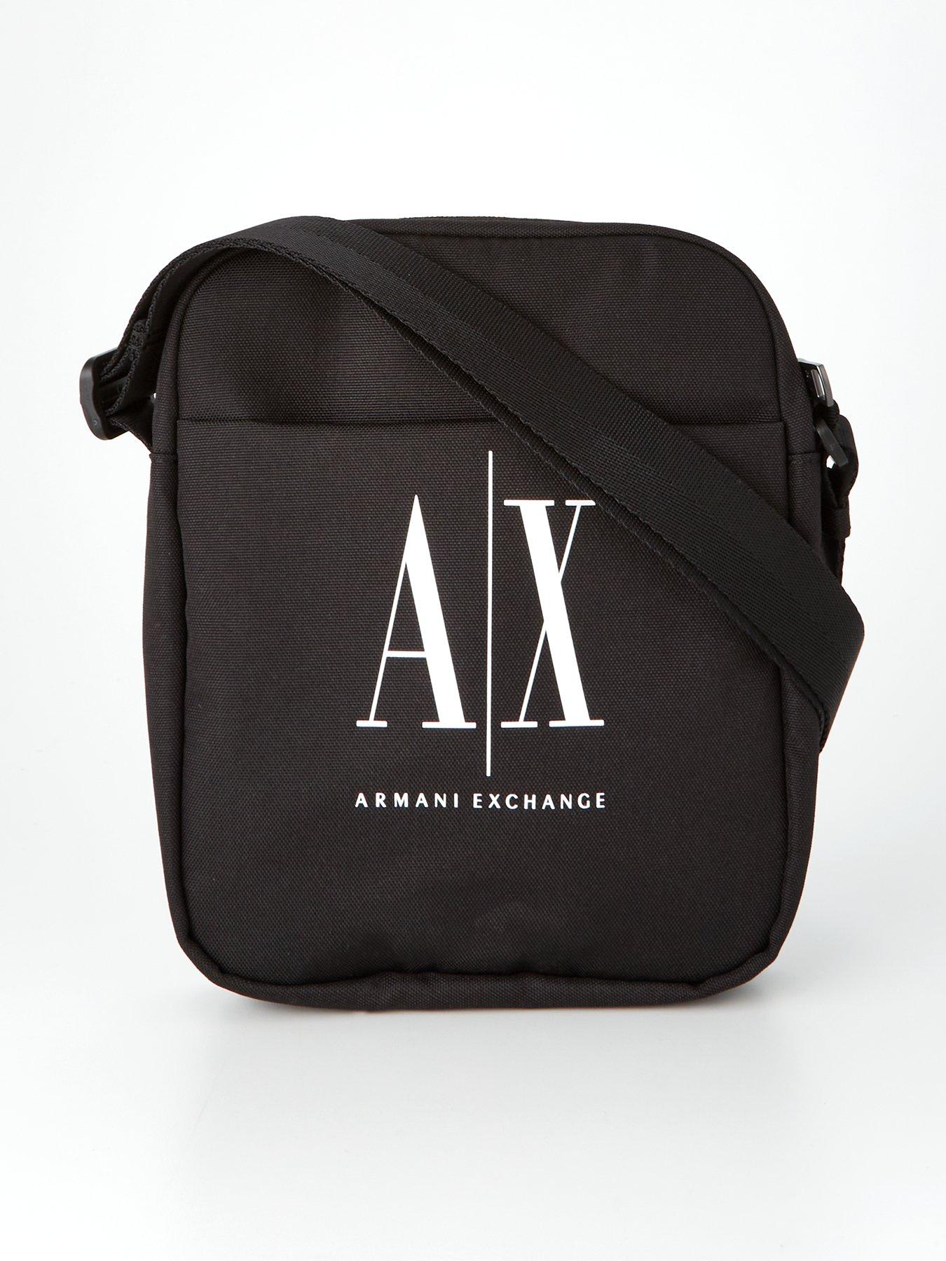 Armani Exchange Leather Cross Body Bag Black very