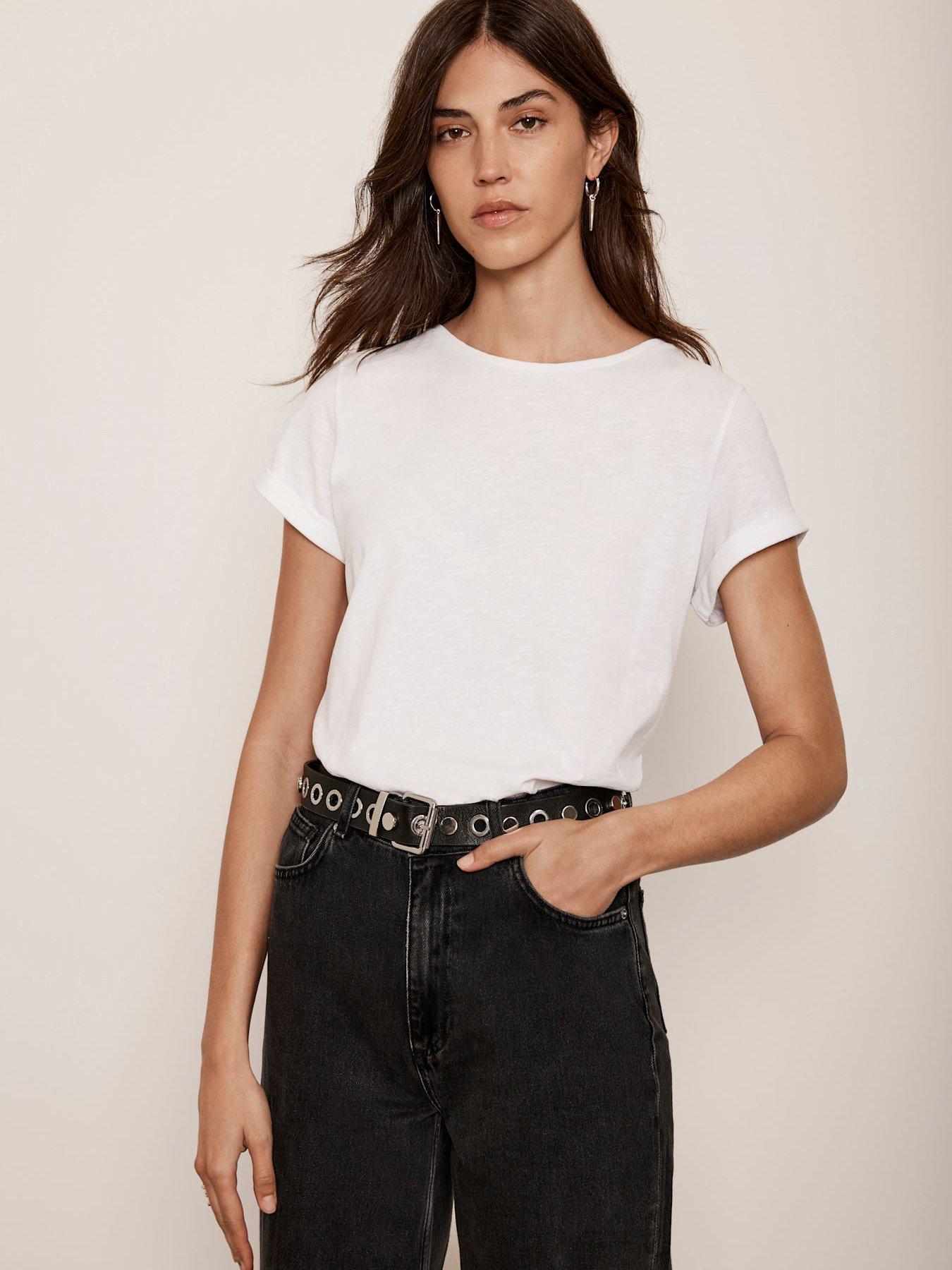 White Cotton Star T Shirt