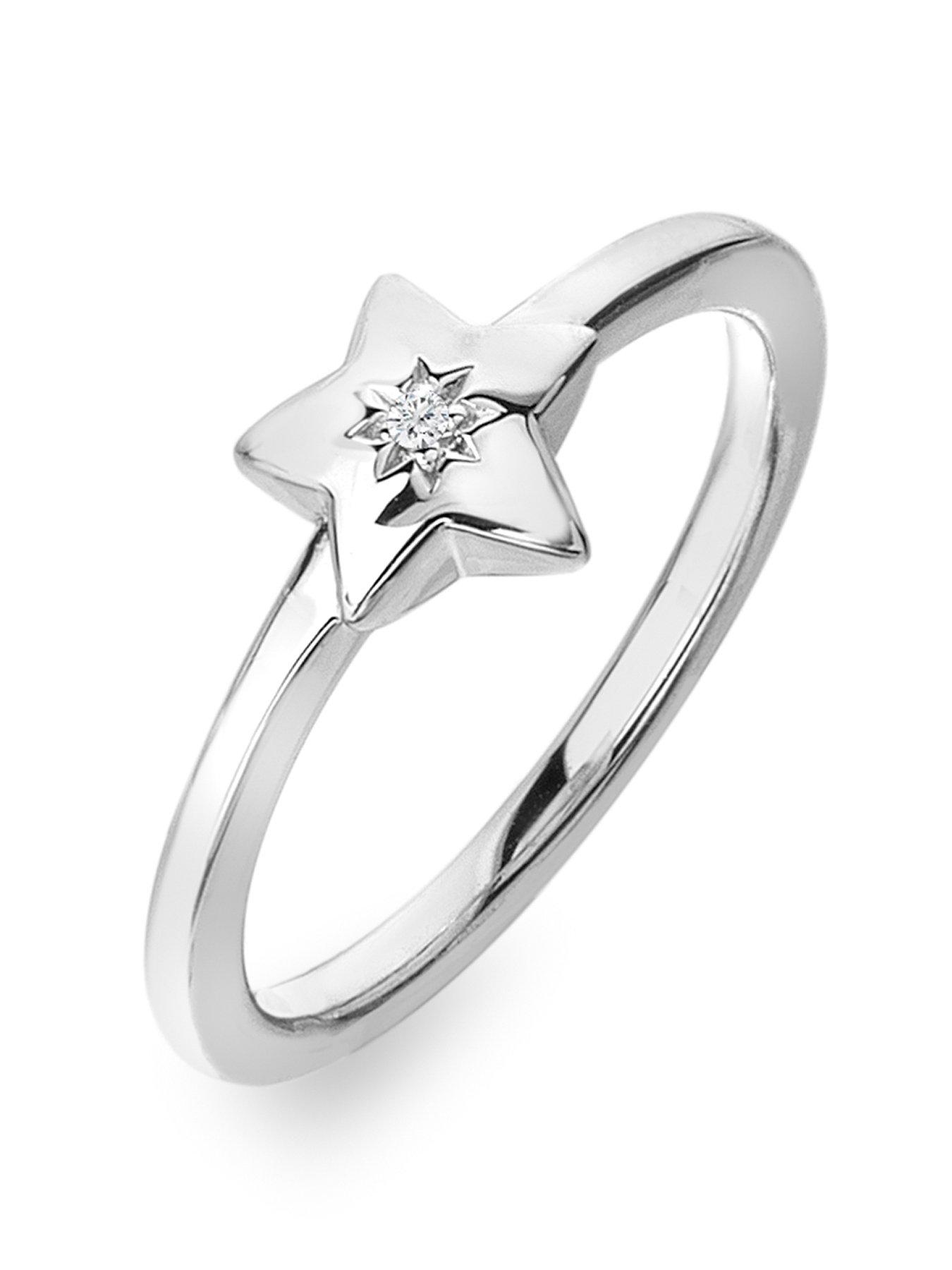 Image 1 of 4 of Hot Diamonds Star Ring