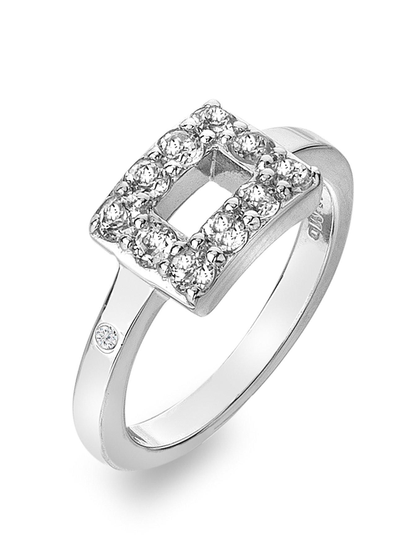 Product photograph of Hot Diamonds Echo Ring from very.co.uk
