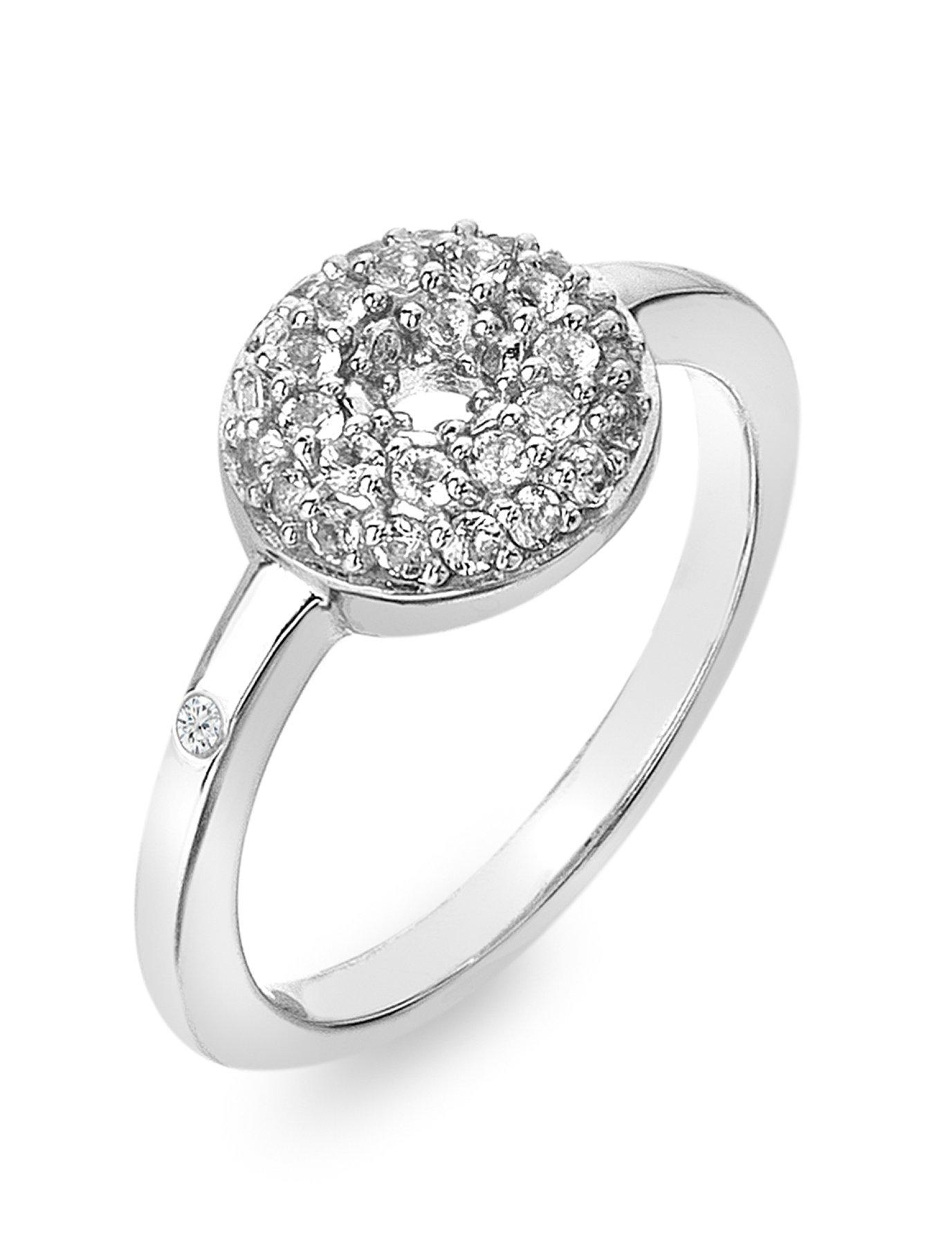 Product photograph of Hot Diamonds Forever White Topaz Ring from very.co.uk