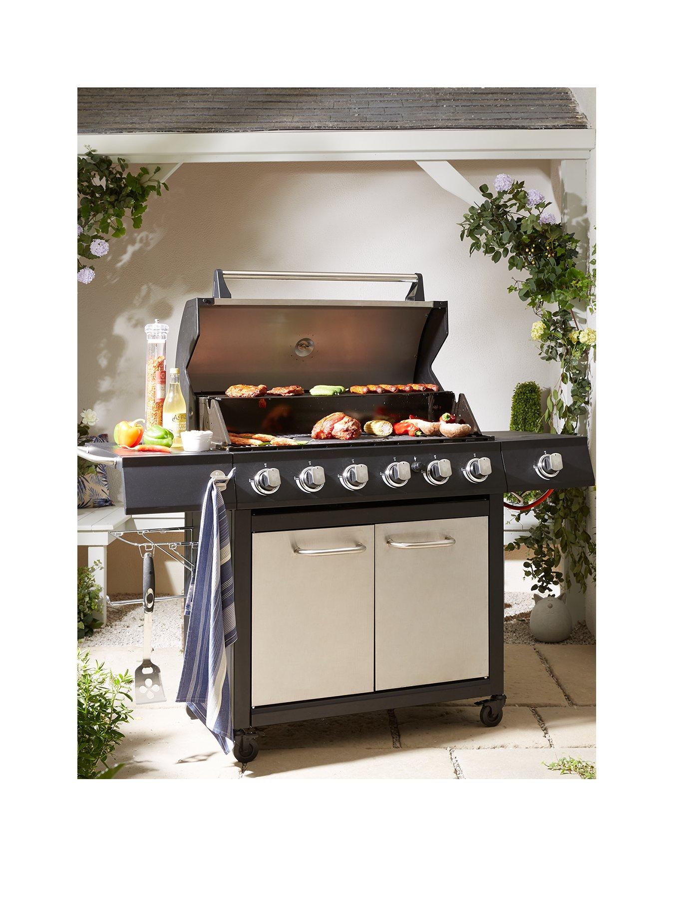 The Very Collection Premium Stainless Steel 6-Burner Gas BBQ