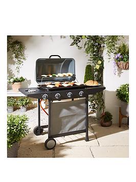 Product photograph of 3-burner Gas Bbq With Side Burner from very.co.uk