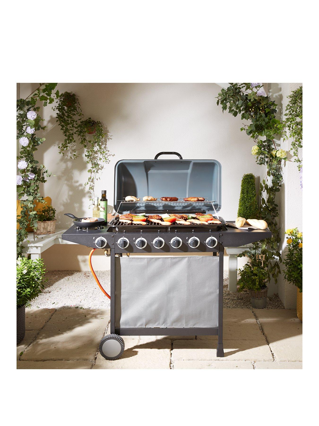 undefined 6 Burner Gas BBQ With Side Burner