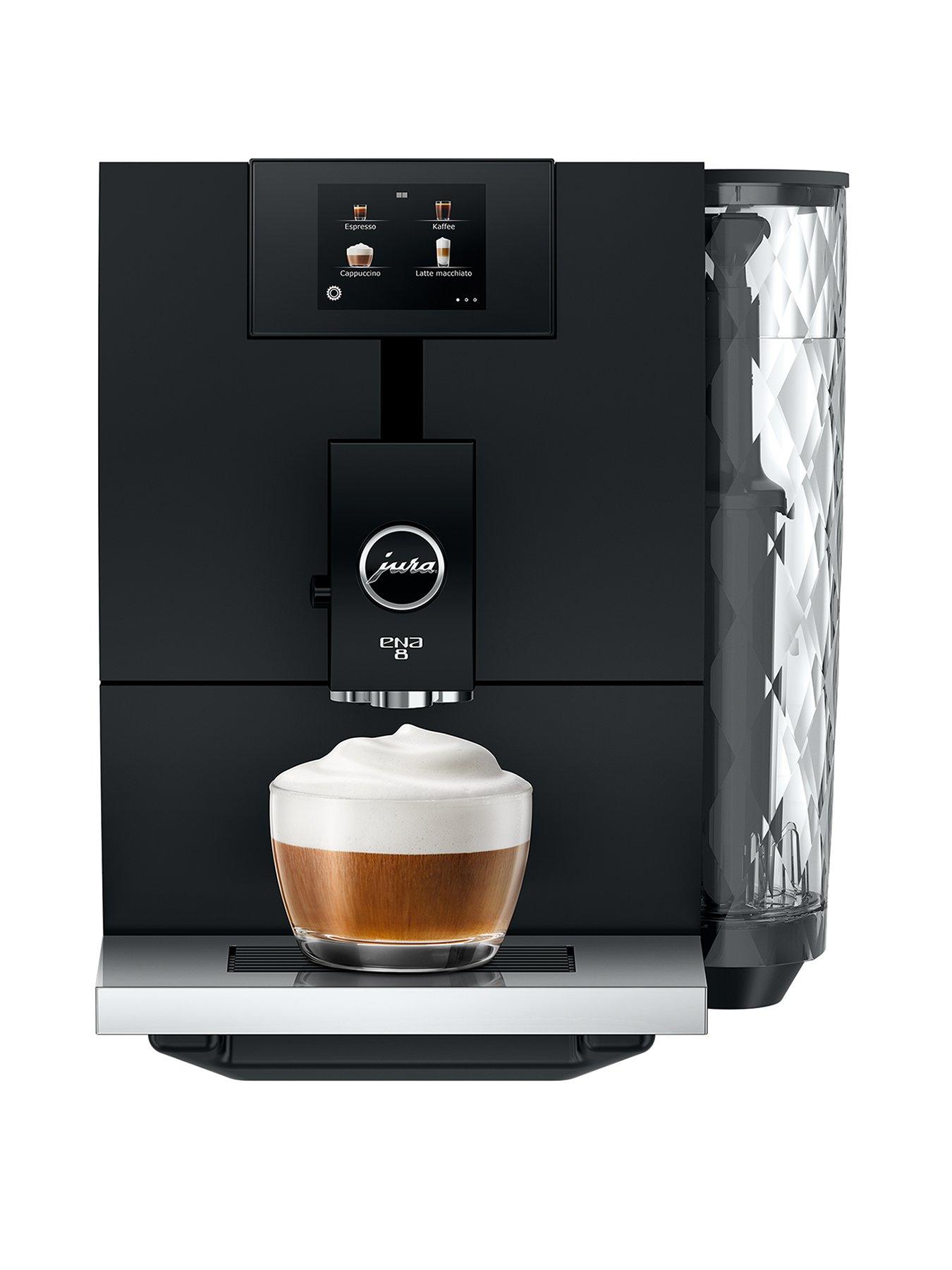 Product photograph of Jura Ena 8 Coffee Machine Black from very.co.uk