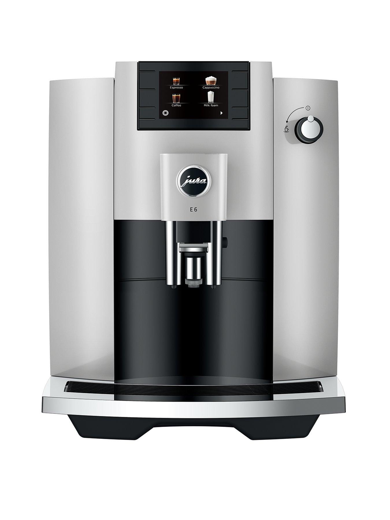 Product photograph of Jura E6 Coffee Machine Silver from very.co.uk