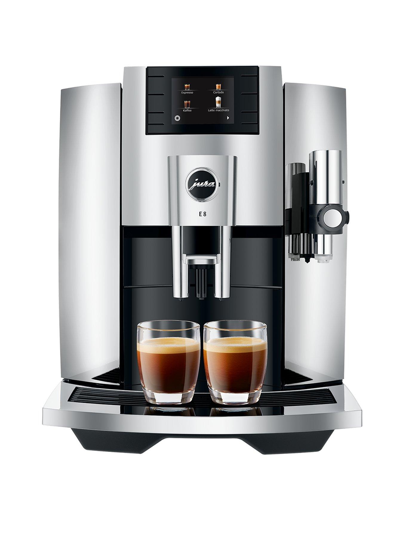 Product photograph of Jura E8 Coffee Machine Silver from very.co.uk