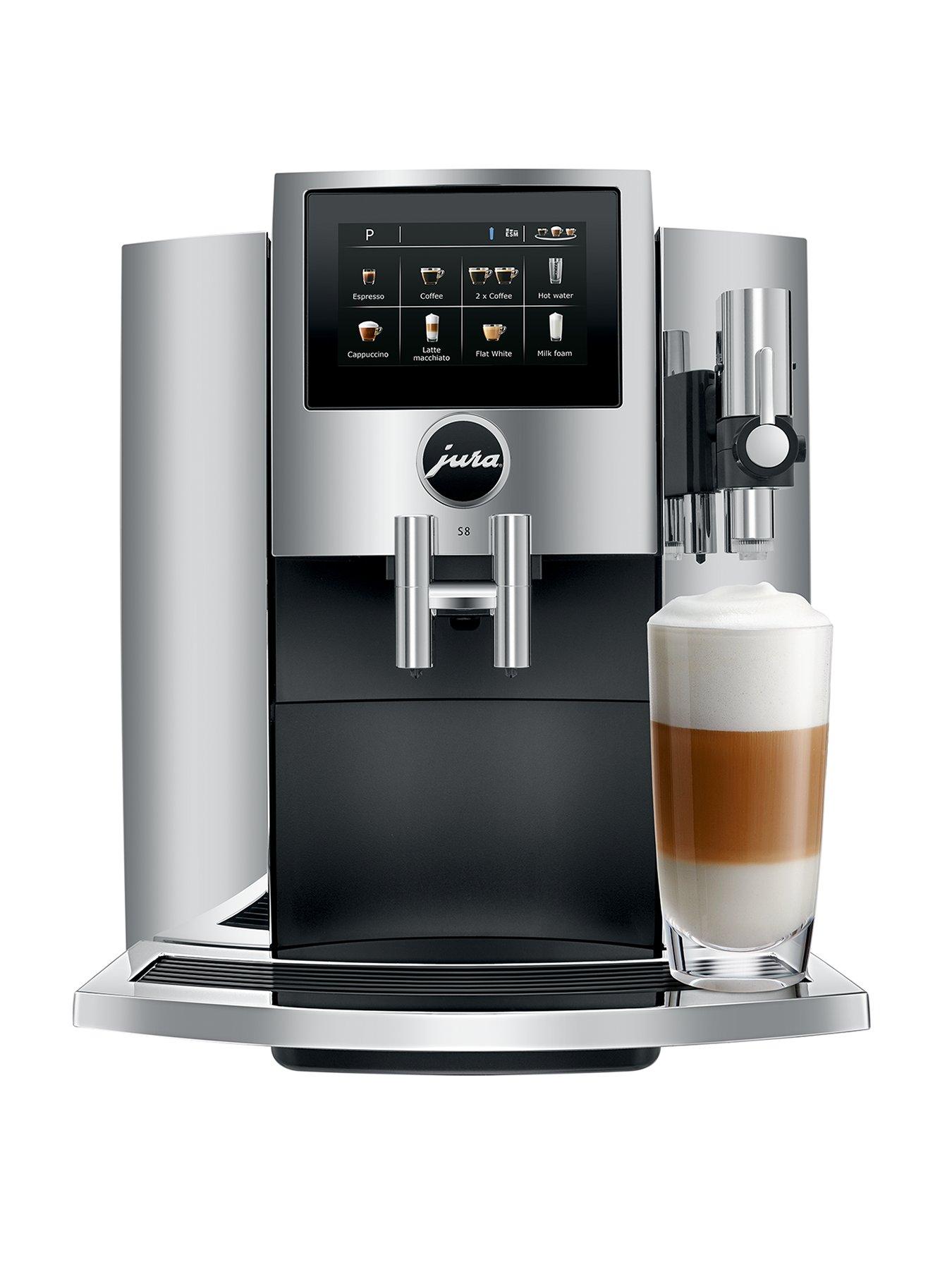 Product photograph of Jura S8 Coffee Machine Silver from very.co.uk