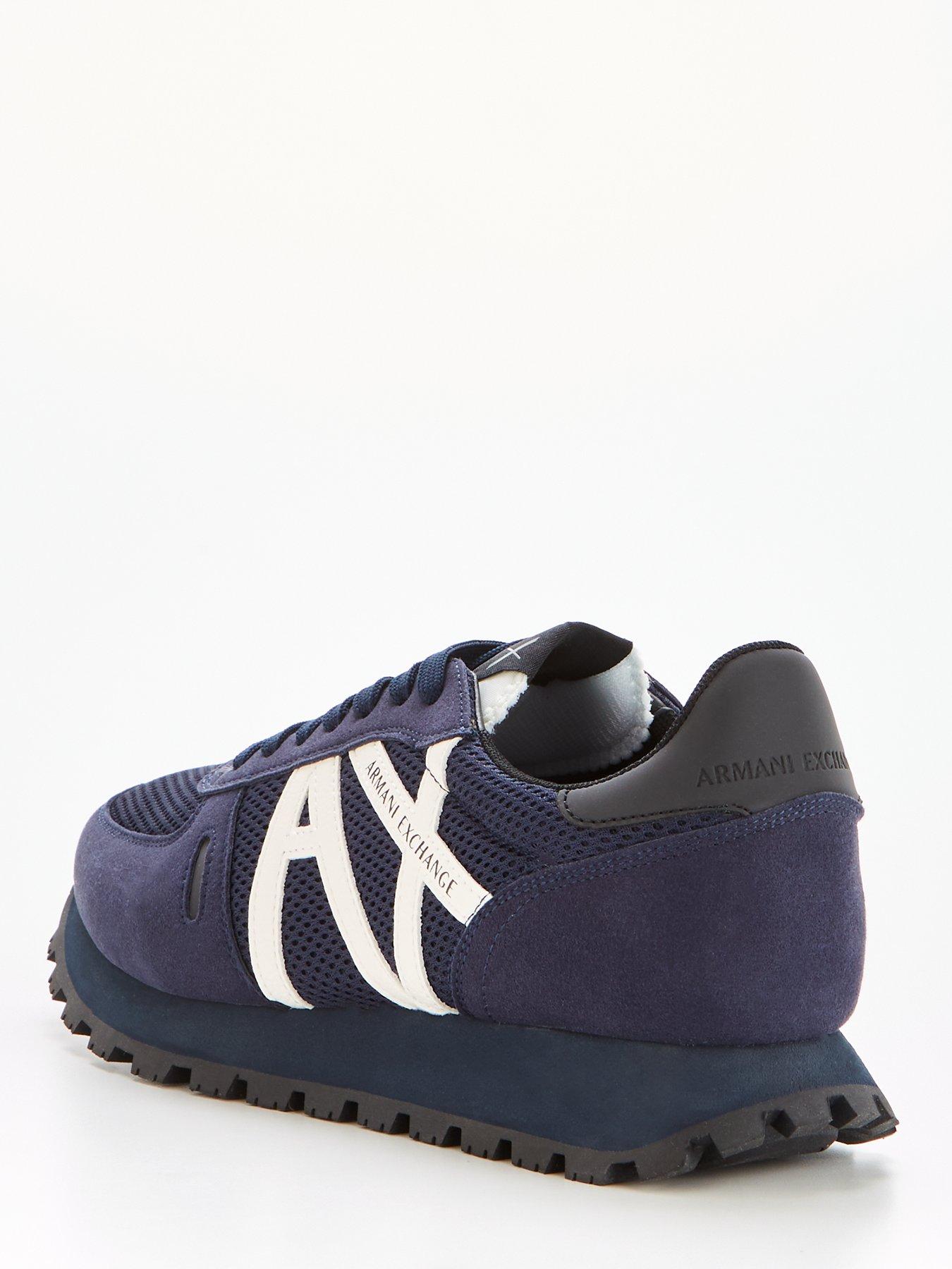 Navy hot sale armani trainers