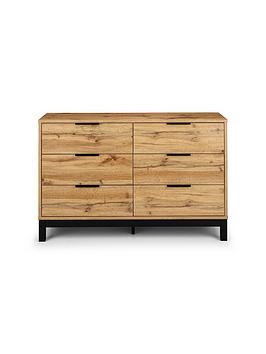 Product photograph of Julian Bowen Bali 6 Drawer Wide Chest from very.co.uk