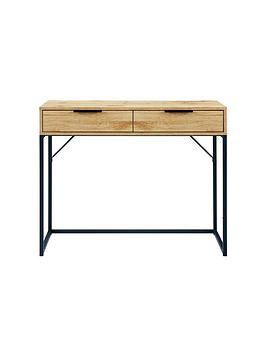 Product photograph of Julian Bowen Bali 2 Drawer Dressing Table Desk from very.co.uk