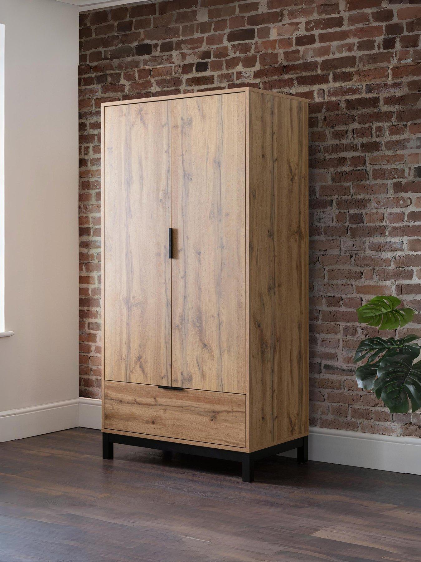 Julian Bowen Bali 2 Door, 1 Drawer Wardrobe