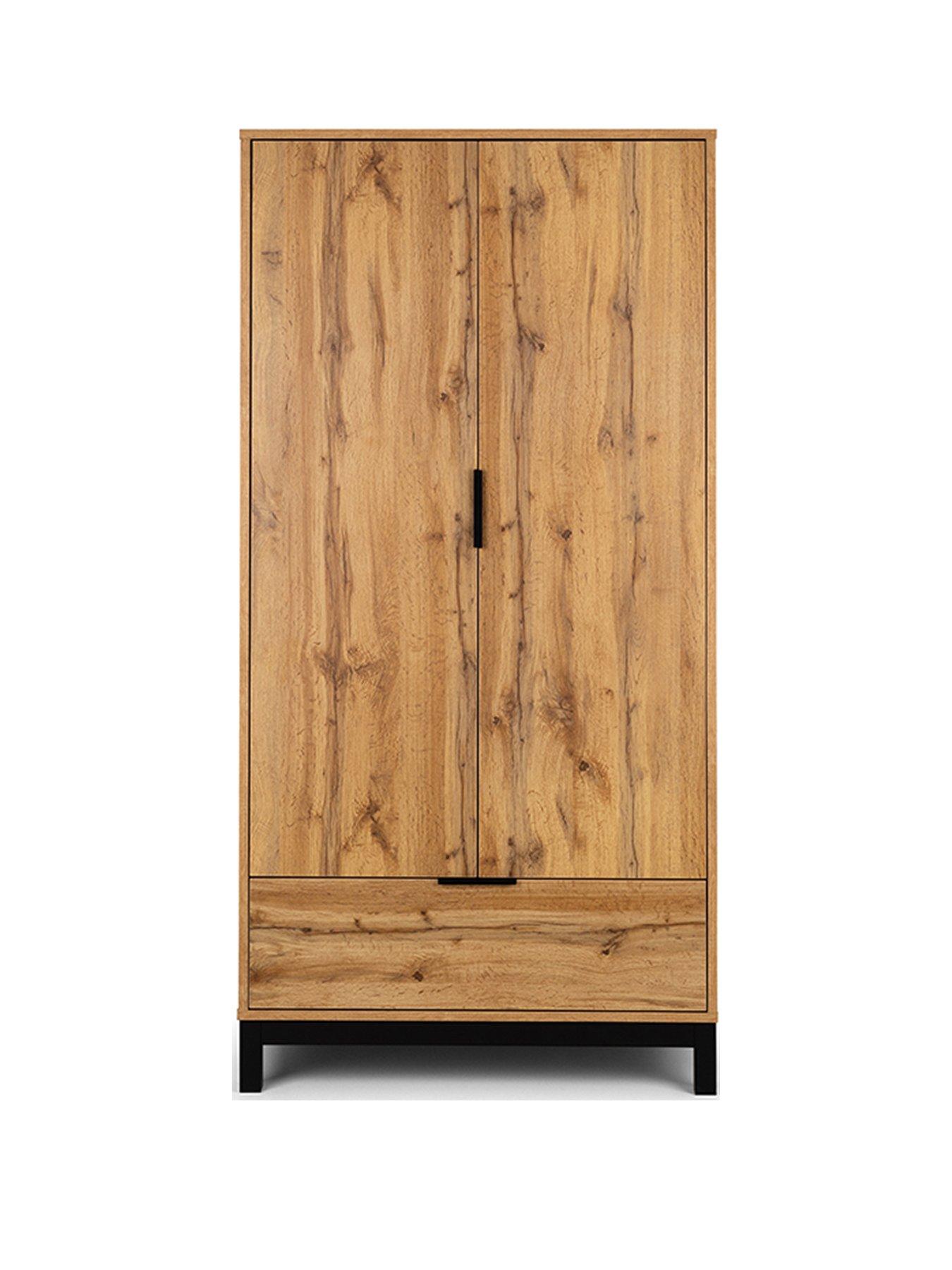 Product photograph of Julian Bowen Bali 2 Door 1 Drawer Wardrobe from very.co.uk