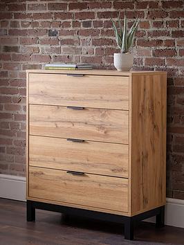 Product photograph of Julian Bowen Bali 4 Drawer Chest from very.co.uk