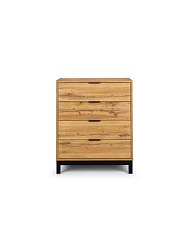 Product photograph of Julian Bowen Bali 4 Drawer Chest from very.co.uk