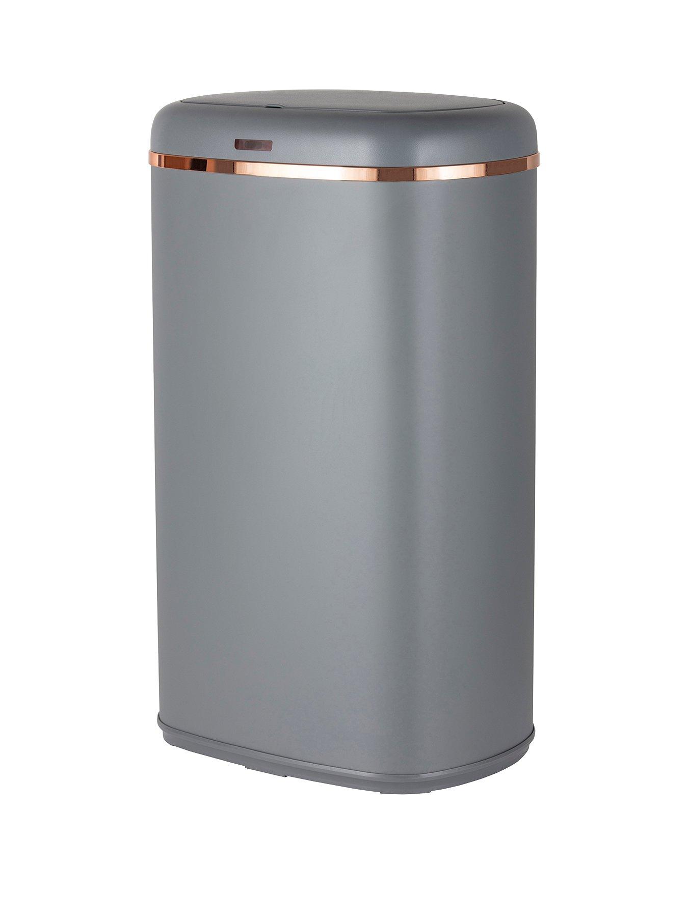 Product photograph of Tower Cavaletto 58-litre Sensor Bin Ndash Grey from very.co.uk