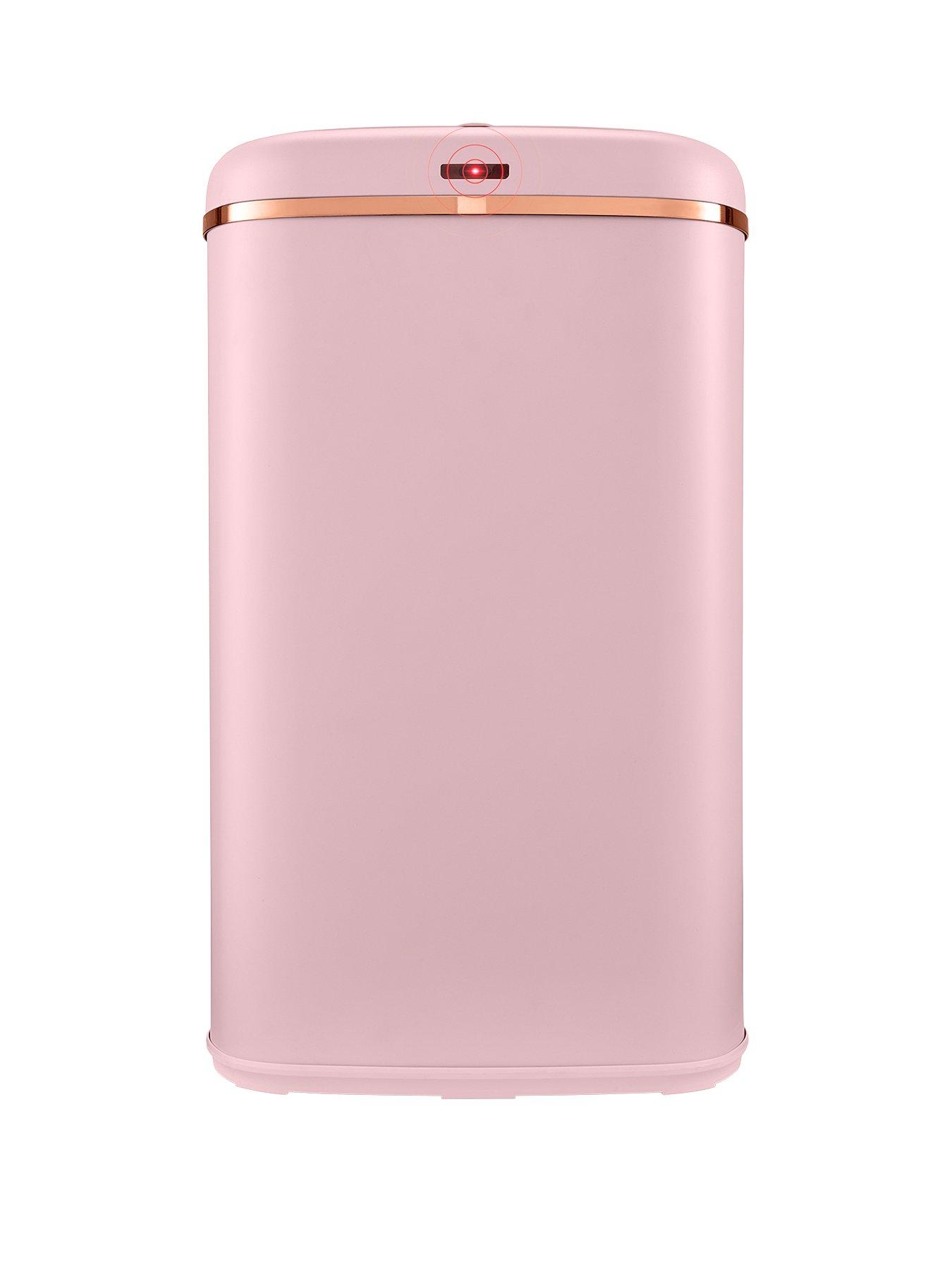 Product photograph of Tower Cavaletto 58-litre Sensor Bin Ndash Pink from very.co.uk