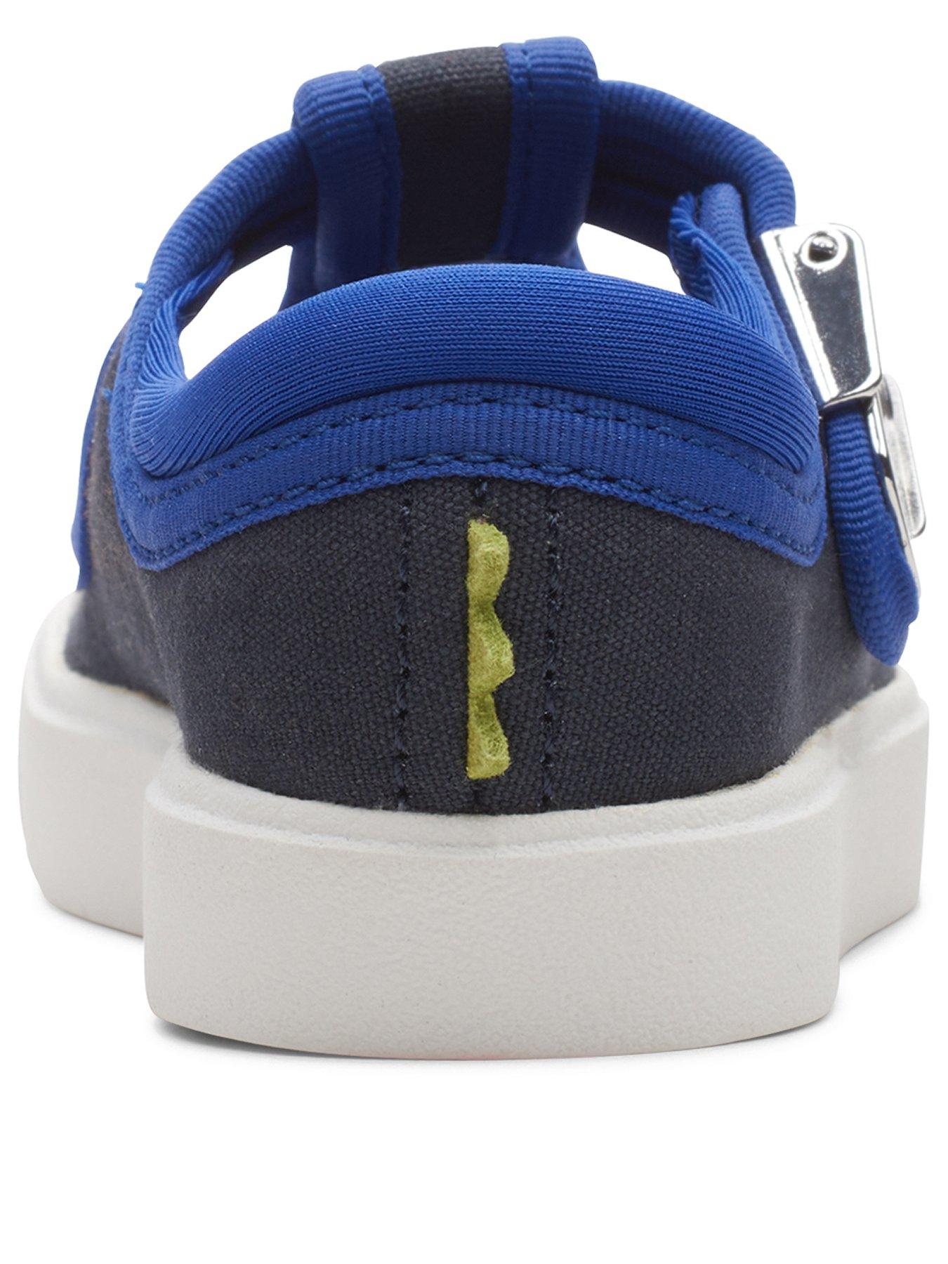 Clarks Toddler City Dance Dino Canvas Tbar Shoe very.co.uk