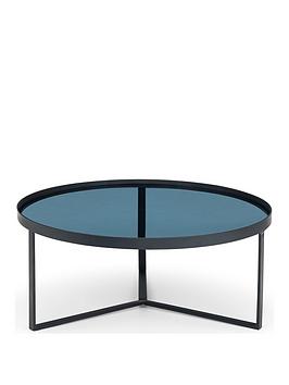 Product photograph of Julian Bowen Loft Coffee Table - Smoked Glass from very.co.uk