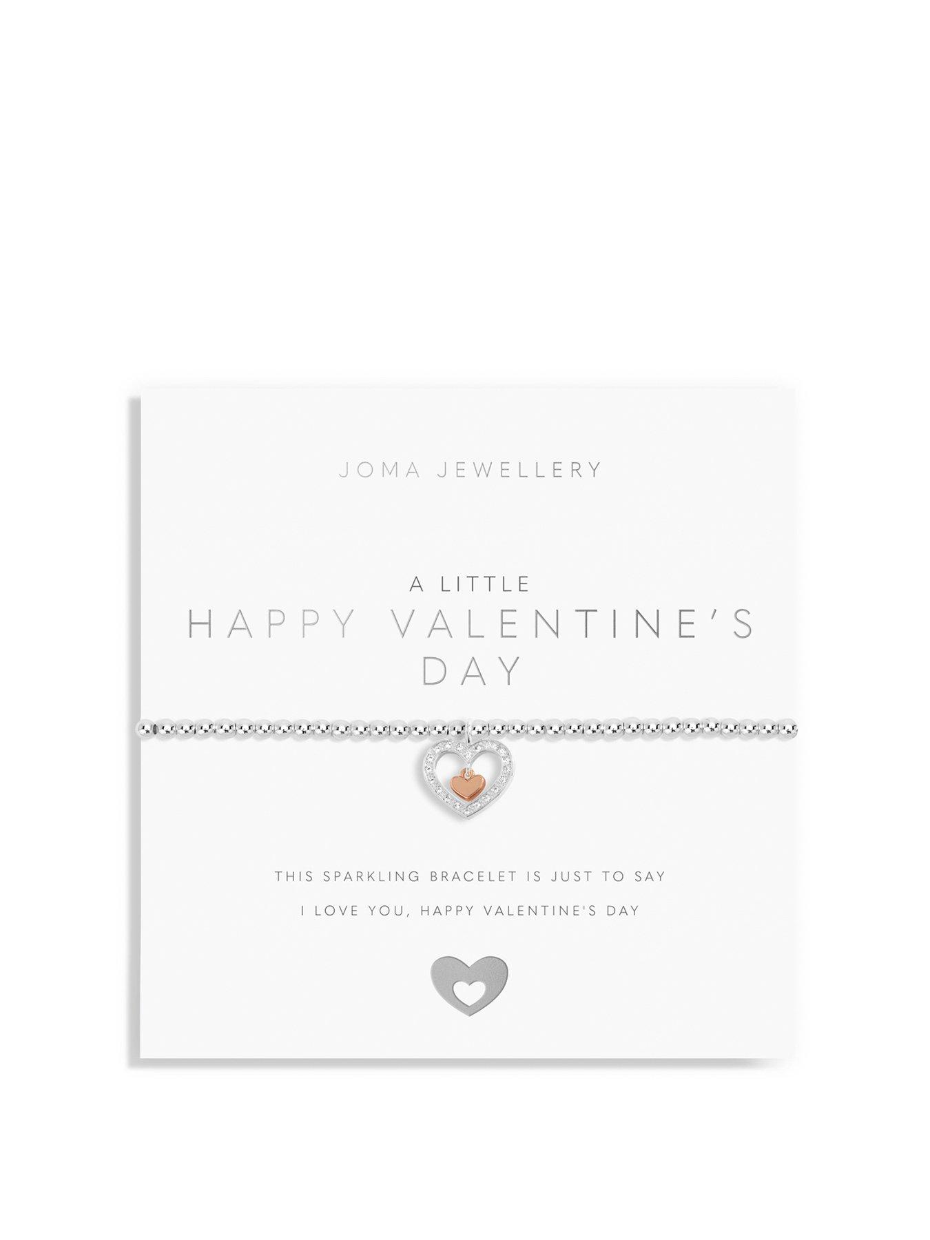 Product photograph of Joma Jewellery A Little Happy Valentine S Day Bracelet from very.co.uk