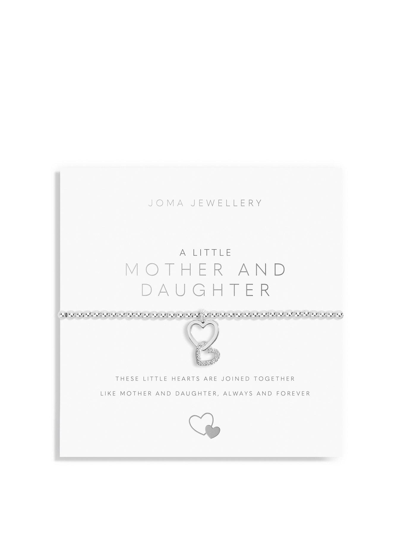 Product photograph of Joma Jewellery A Little Mother And Daughter Bracelet In Silver Plating from very.co.uk