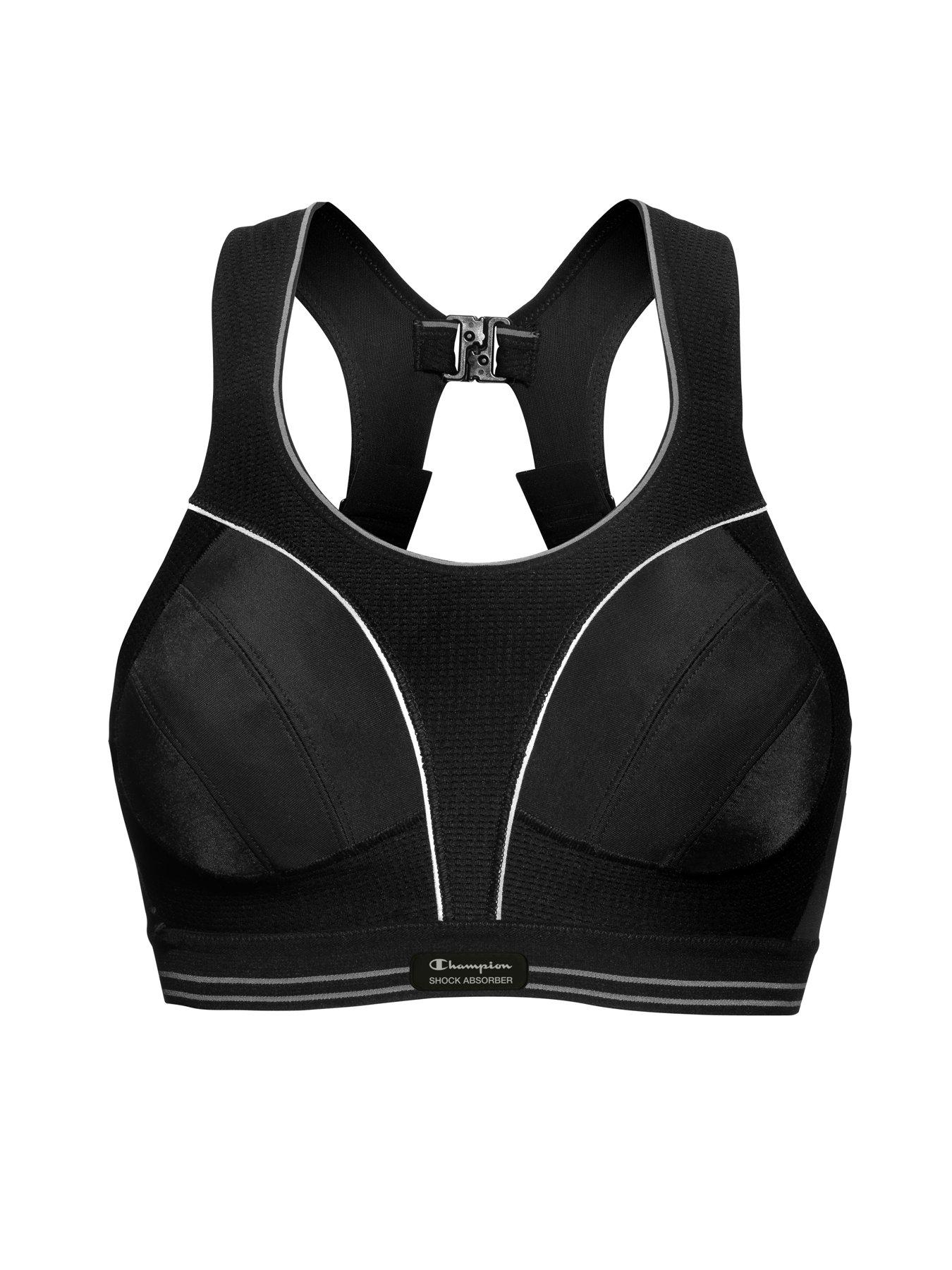 Active Shaped Push Up Support Sports Bra Black/Neon 32A by Shock Absorber