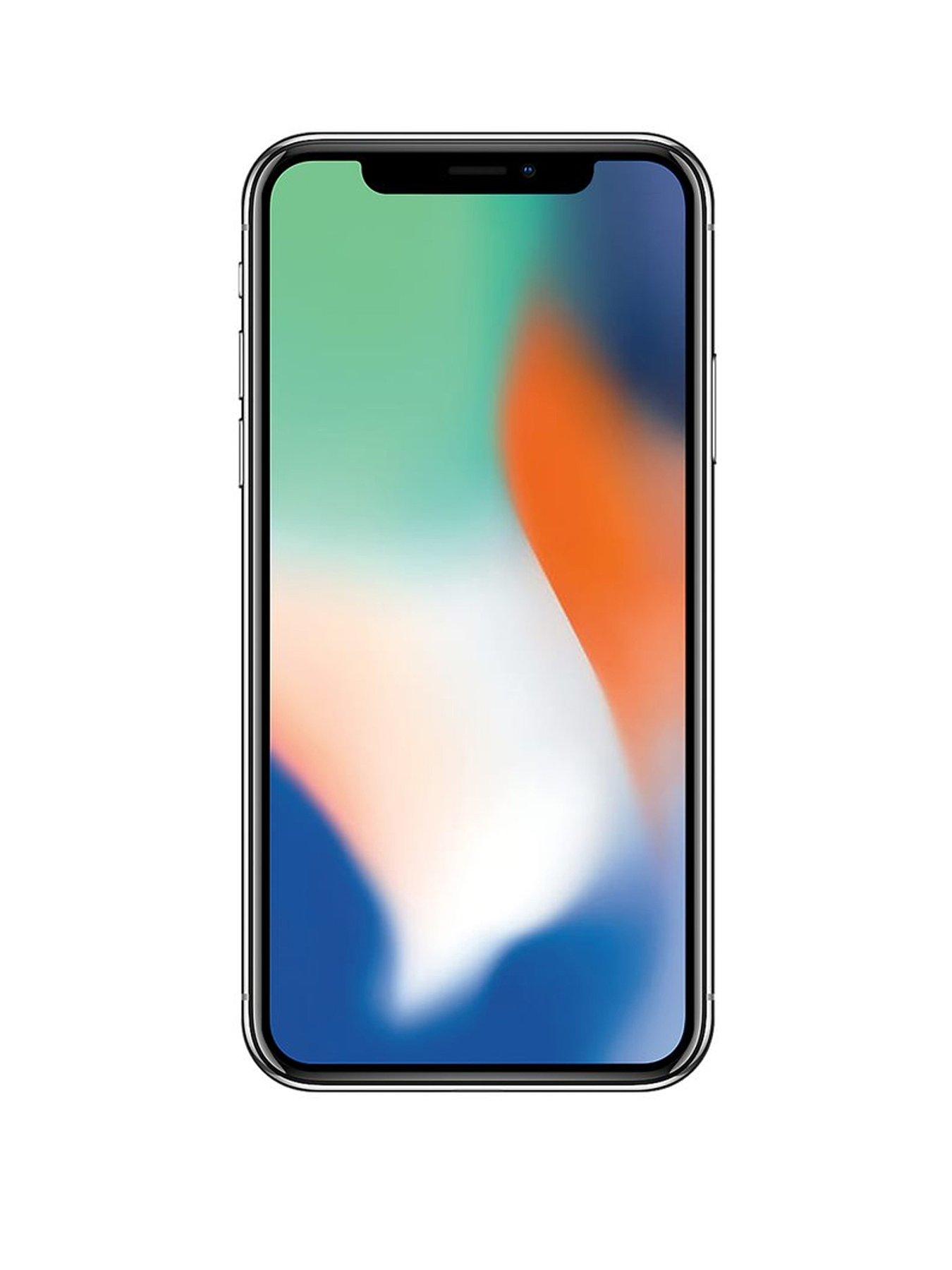 Premium Pre-Loved Grade A iPhone X 64GB - Silver +Ntn | very.co.uk