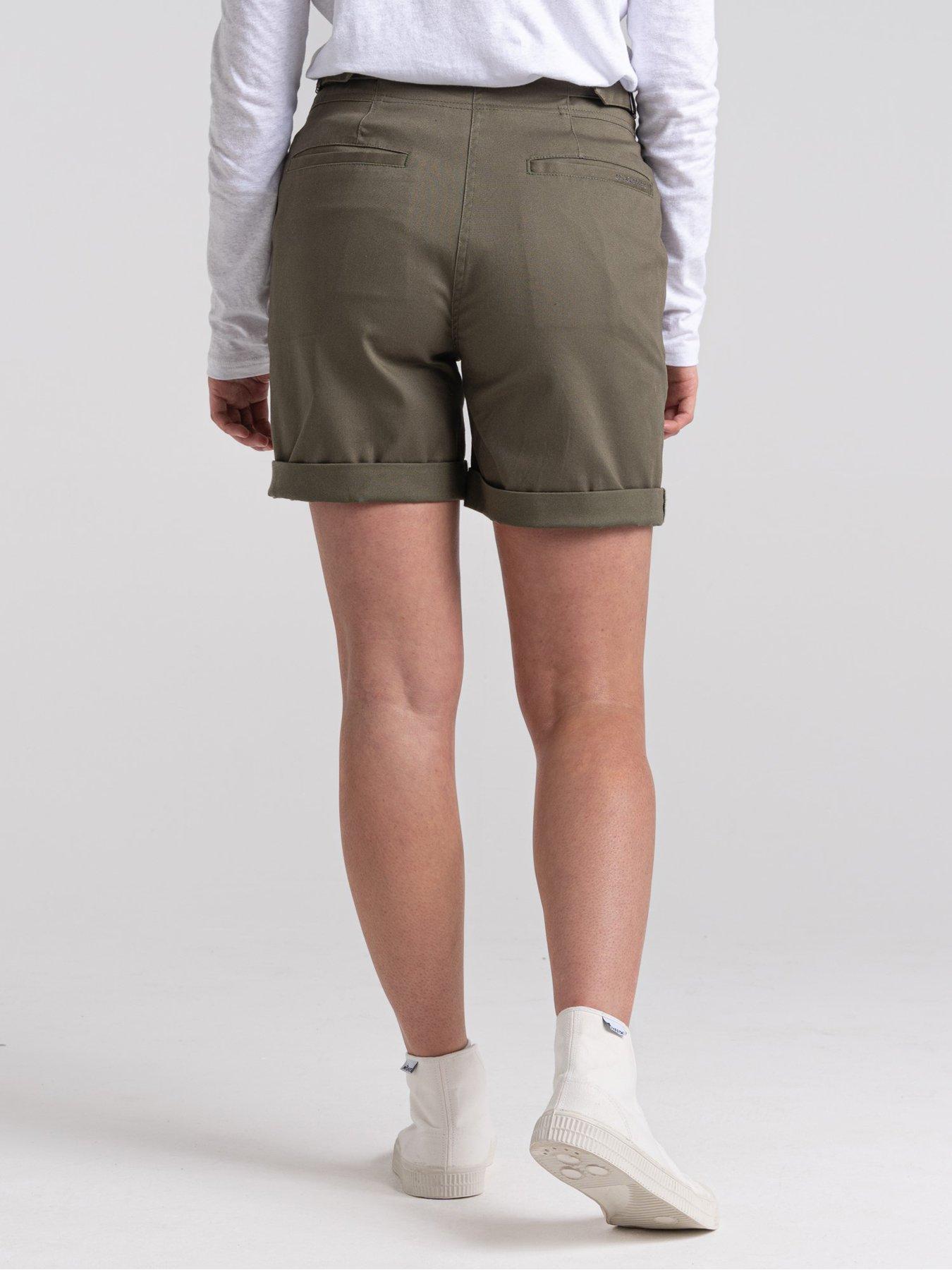 Khaki cargo shorts womens outlet