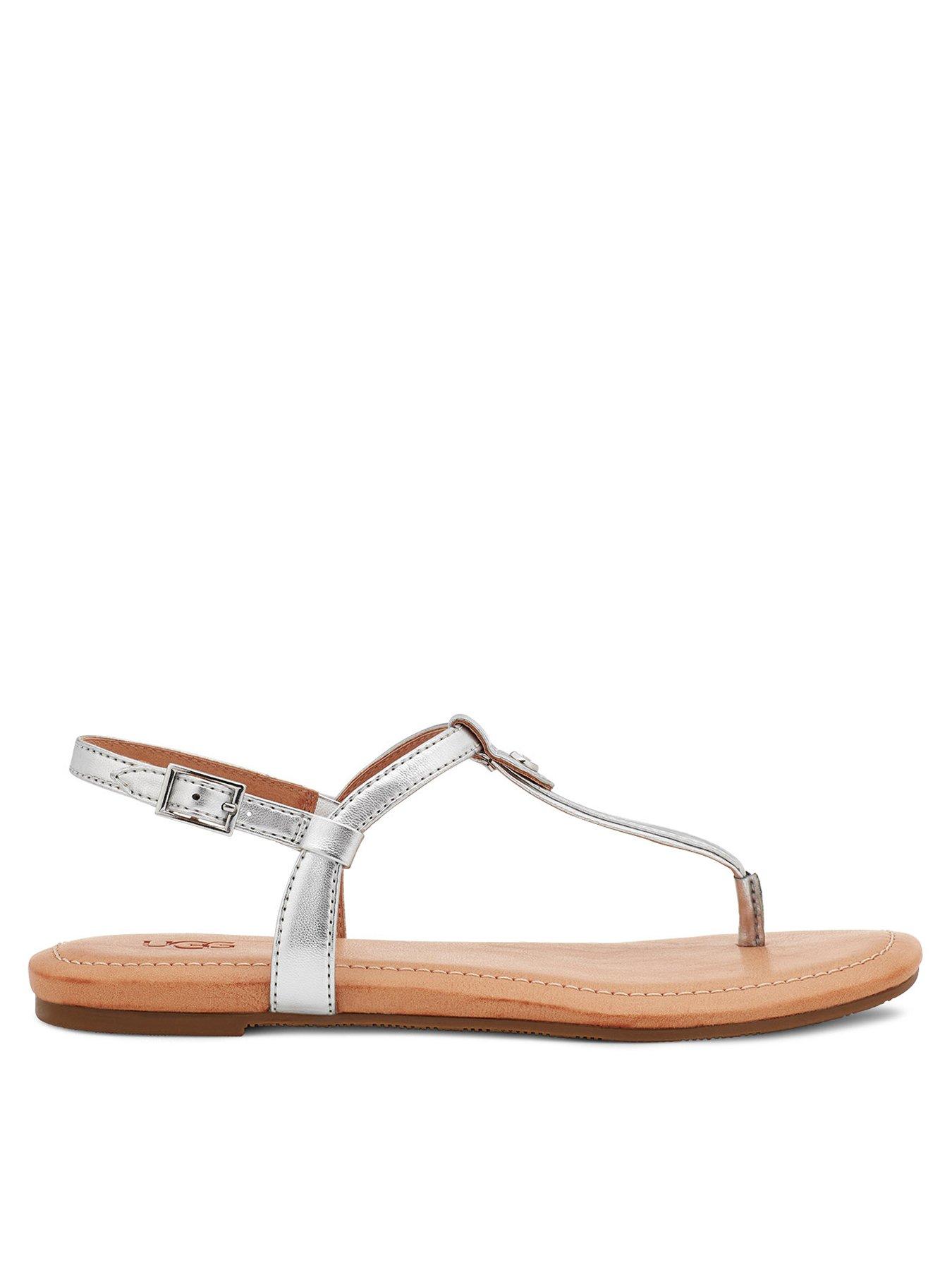 Ugg silver best sale flip flops