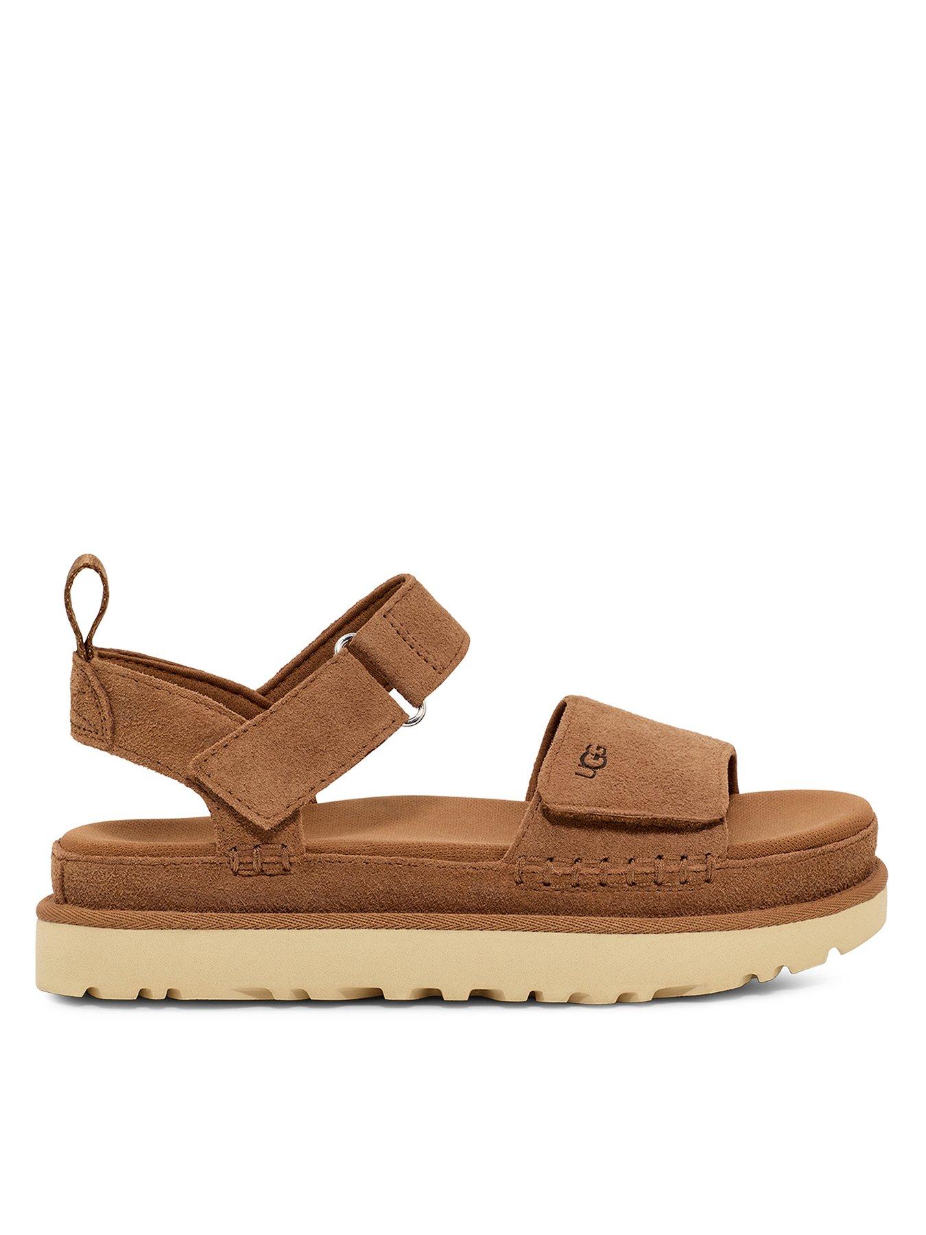 undefined Goldenstar Wedge Sandals - Chestnut