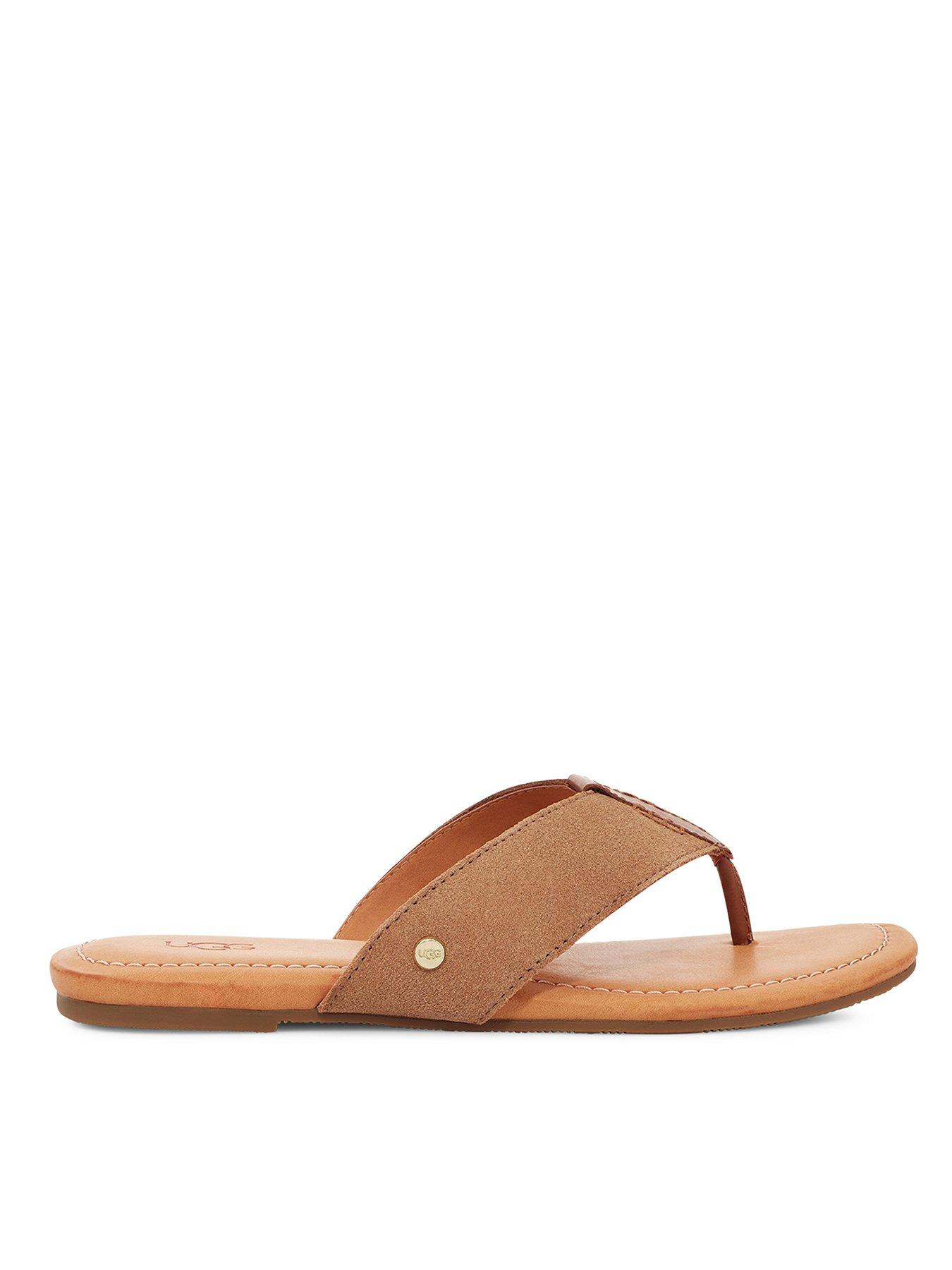 UGG Carey Flip Flops - Chestnut | very.co.uk