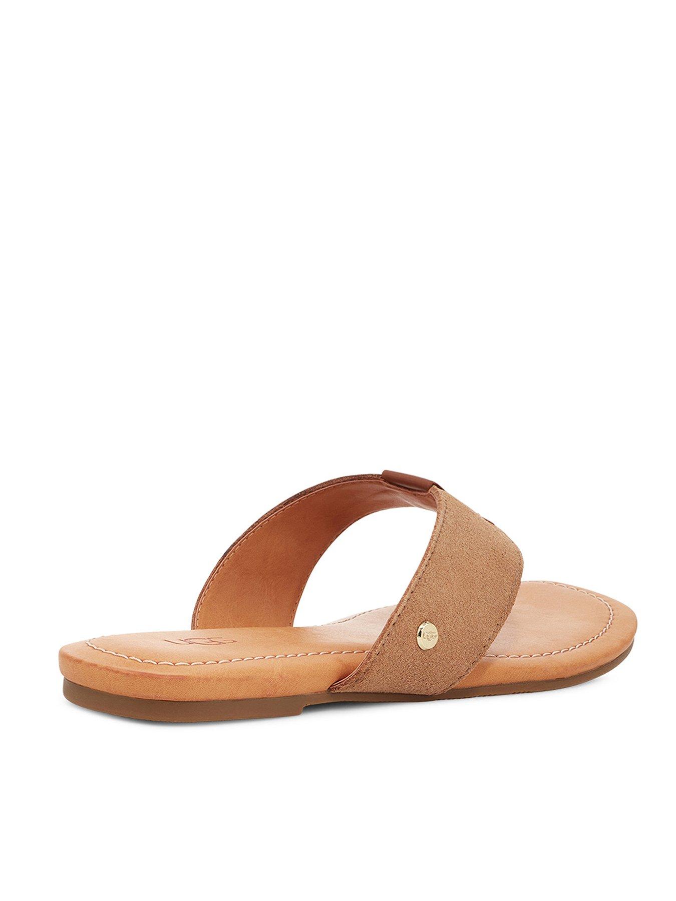 Ugg leather discount flip flops womens