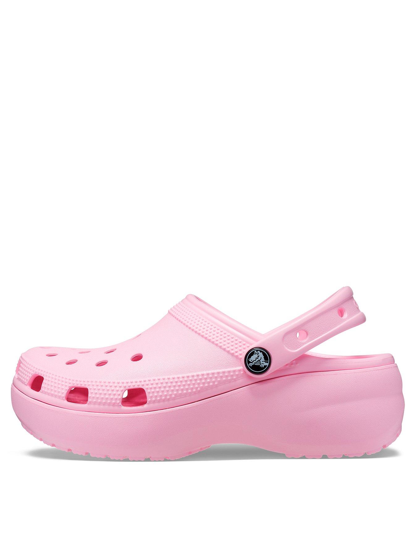 Pale pink outlet crocs