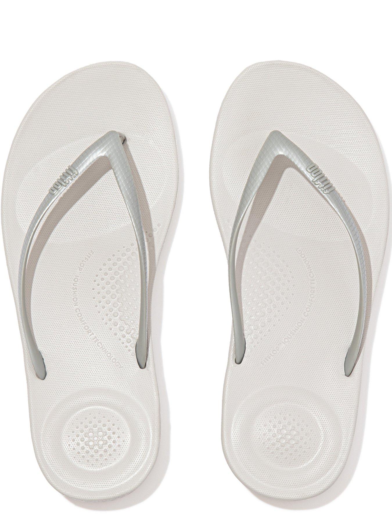 Fitflop IQUSHION Comfort Womens Rubber Flip Flop Sandals Size Uk 3 - 8