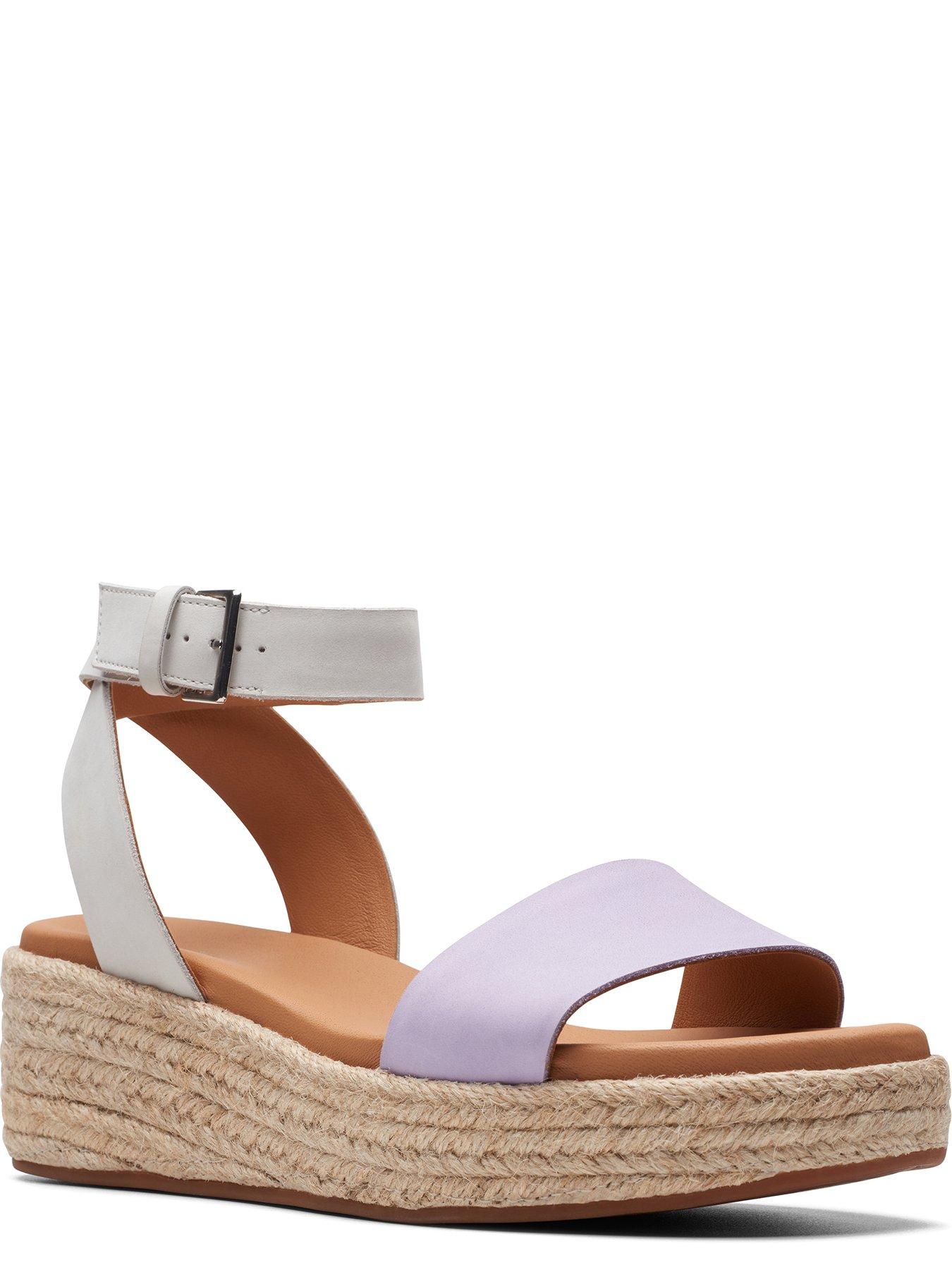 Clarks on sale espadrille wedges