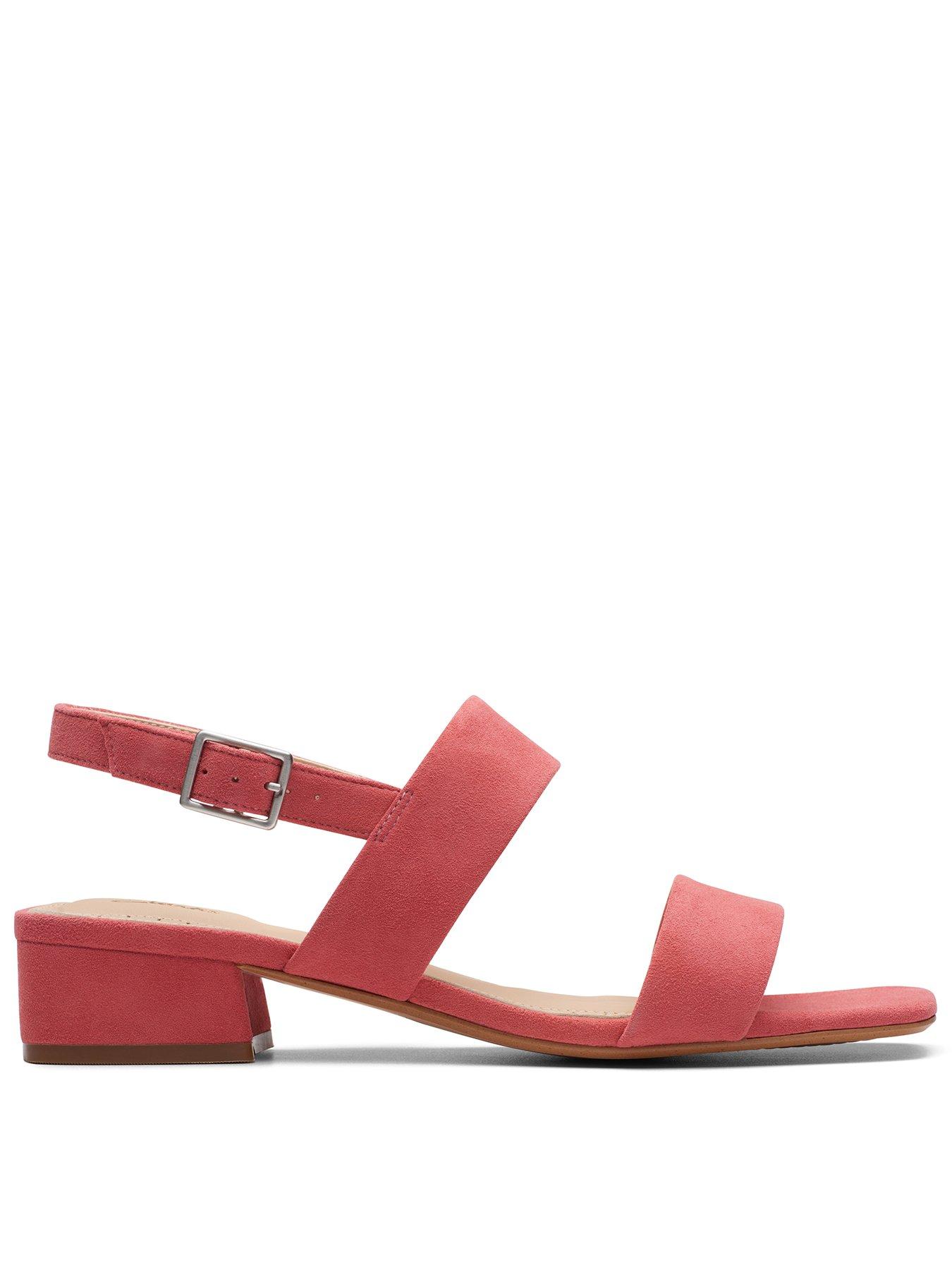 Clarks block clearance heel sandals