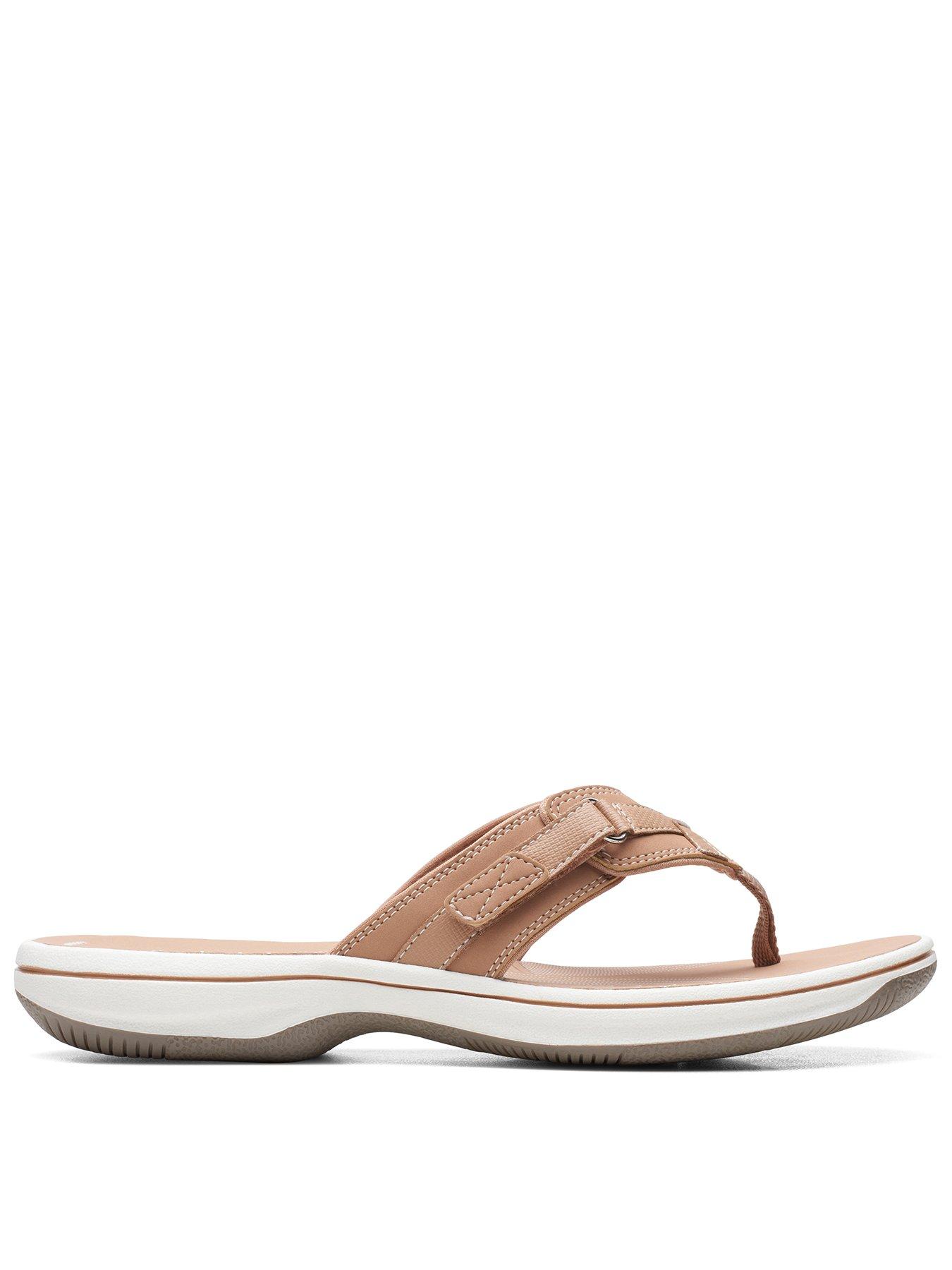 Clarks Brinkley Sea Flip Flops - Warm Beige | Very.co.uk