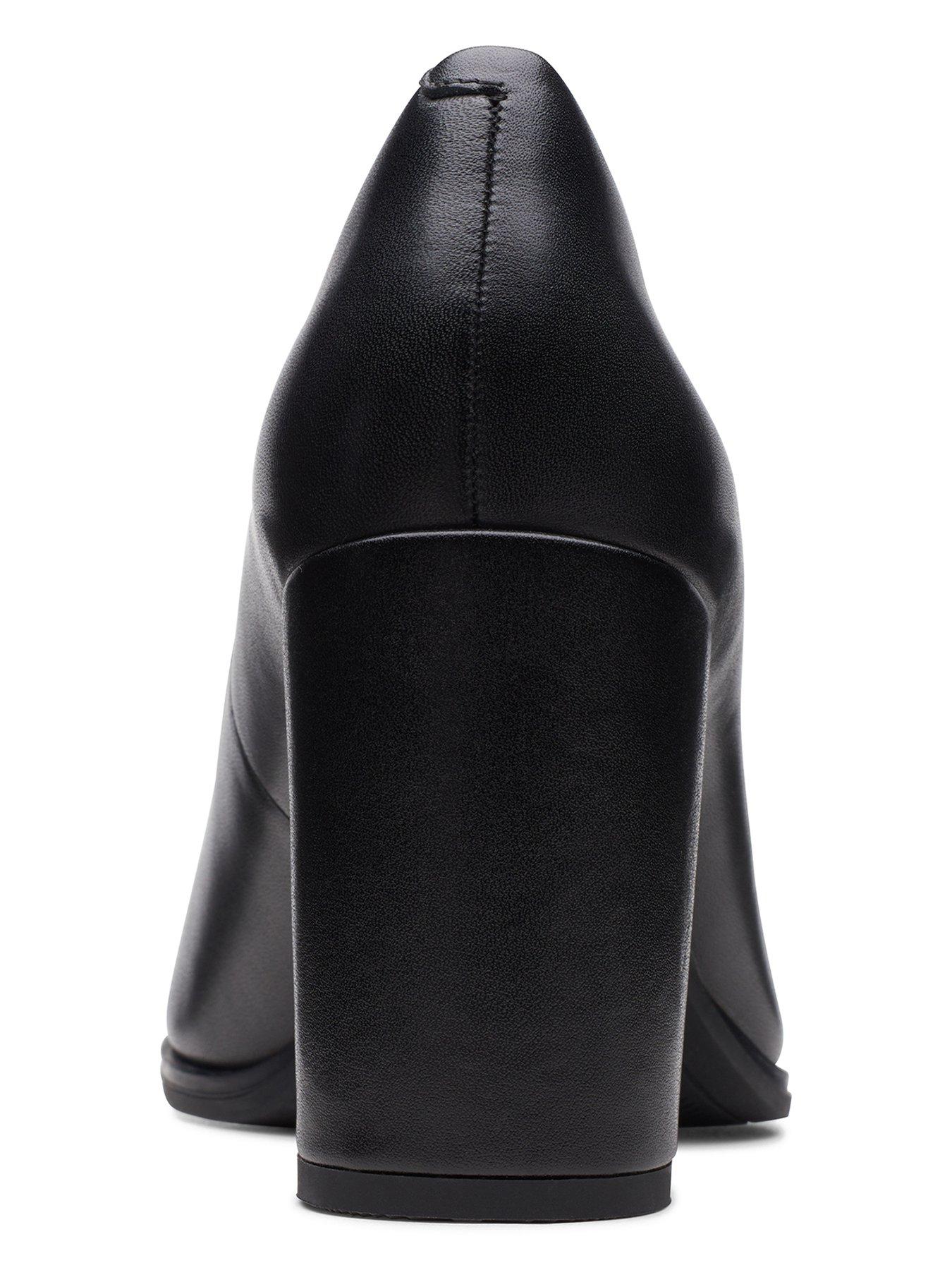 Image 4 of 5 of Clarks Freva85 Court Court Shoes - Black Leather