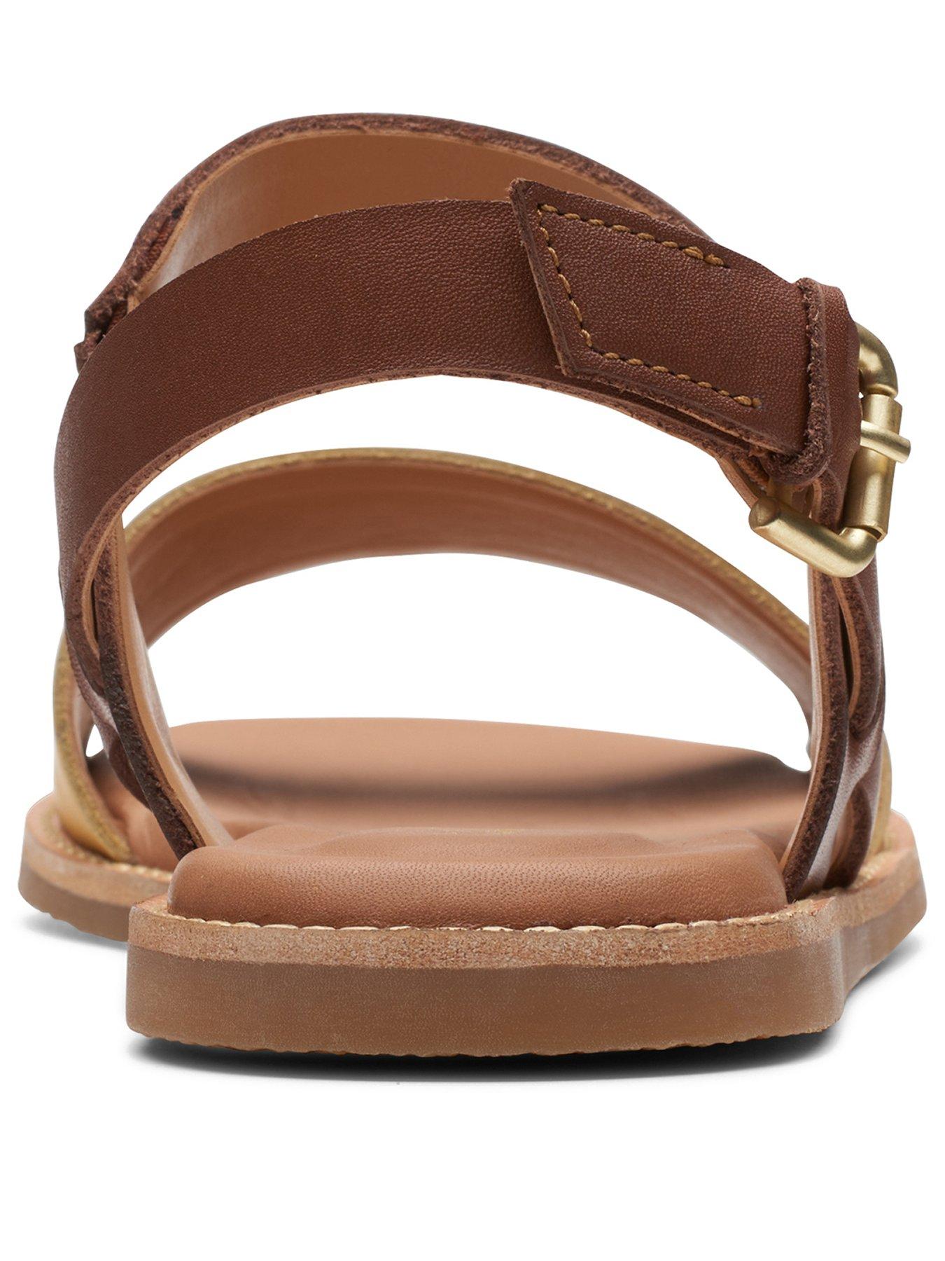 Tan clearance clarks sandals