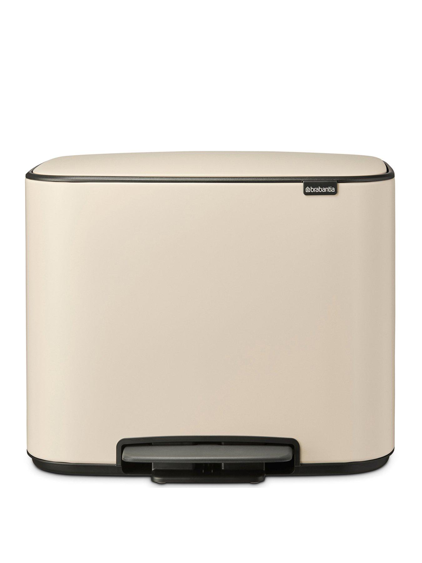 Product photograph of Brabantia Bo 36-litre Pedal Bin Ndash Beige from very.co.uk