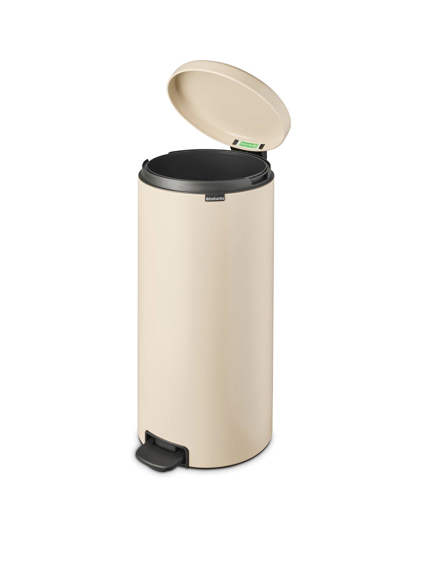 Product photograph of Brabantia 30-litre Newicon Pedal Bin In Beige from very.co.uk