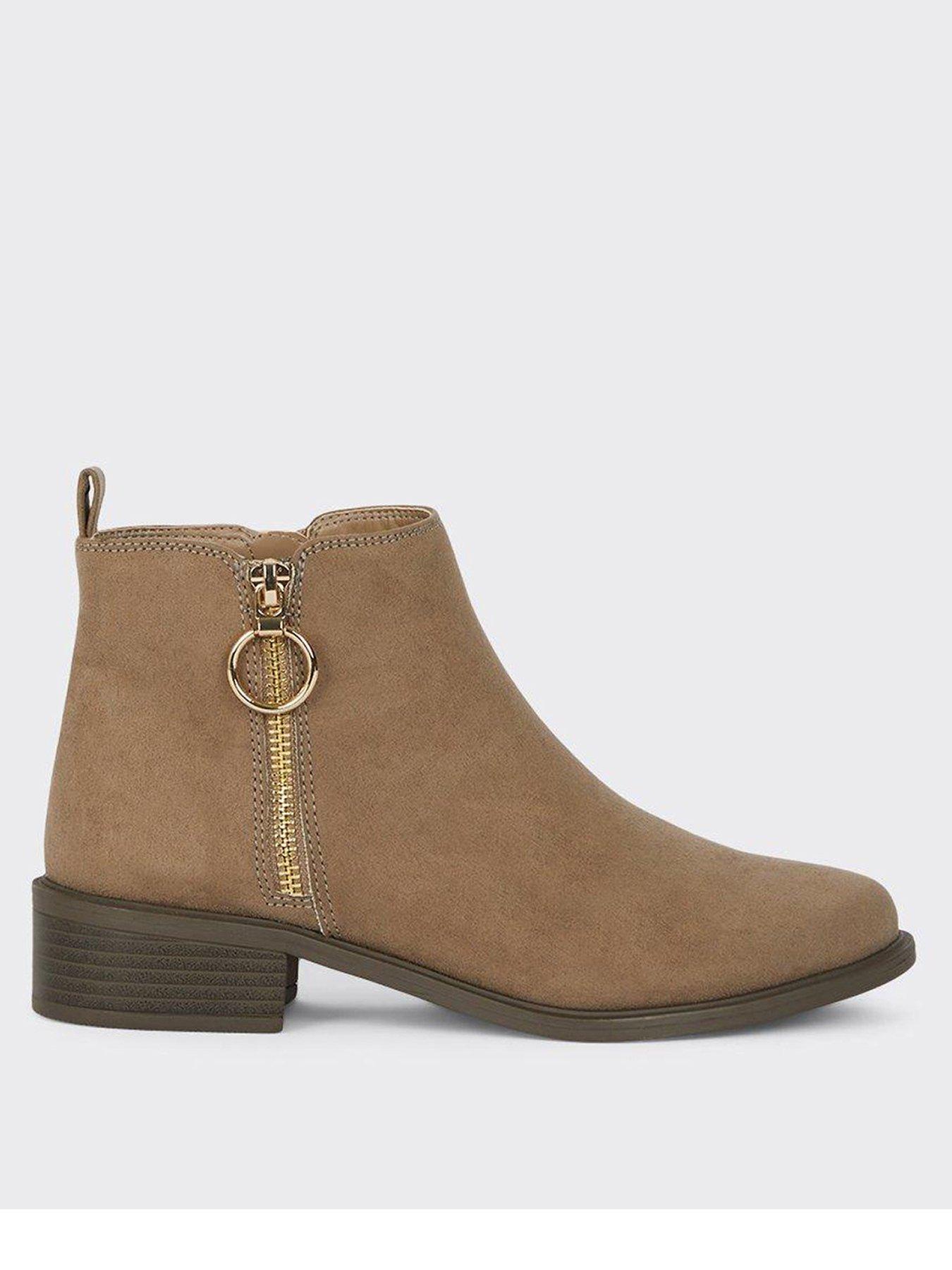 Dorothy perkins outlet tan ankle boots