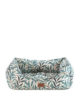 Product photograph of Morris Co Morris Amp Co - Willow Bough Print Square Bed from very.co.uk