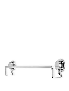 Product photograph of Croydex Stick Lsquo N Rsquo Lock 2 Towel Rail from very.co.uk