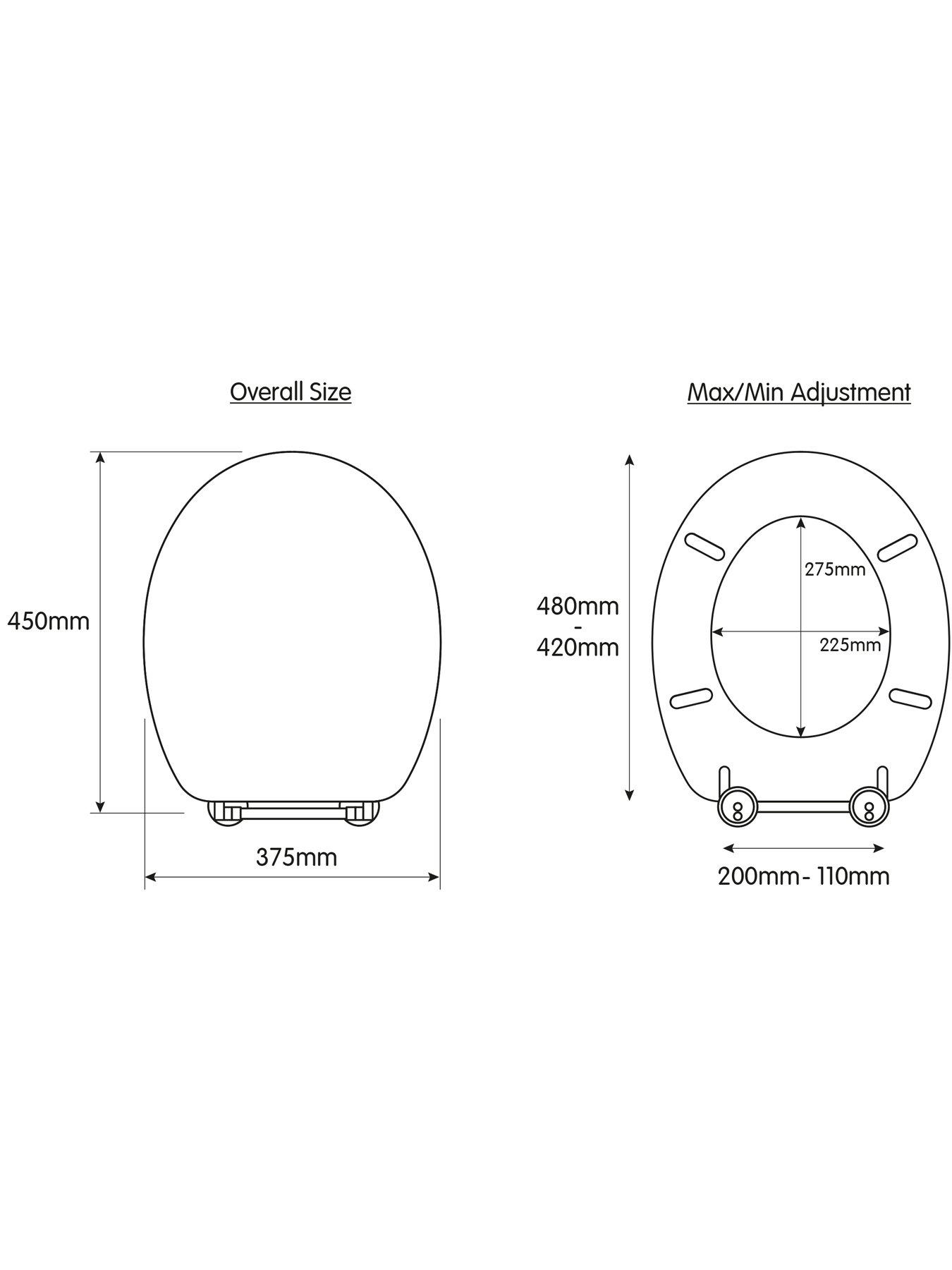 Image 6 of 6 of Croydex Kielder Flexi-Fix Toilet Seat&nbsp;