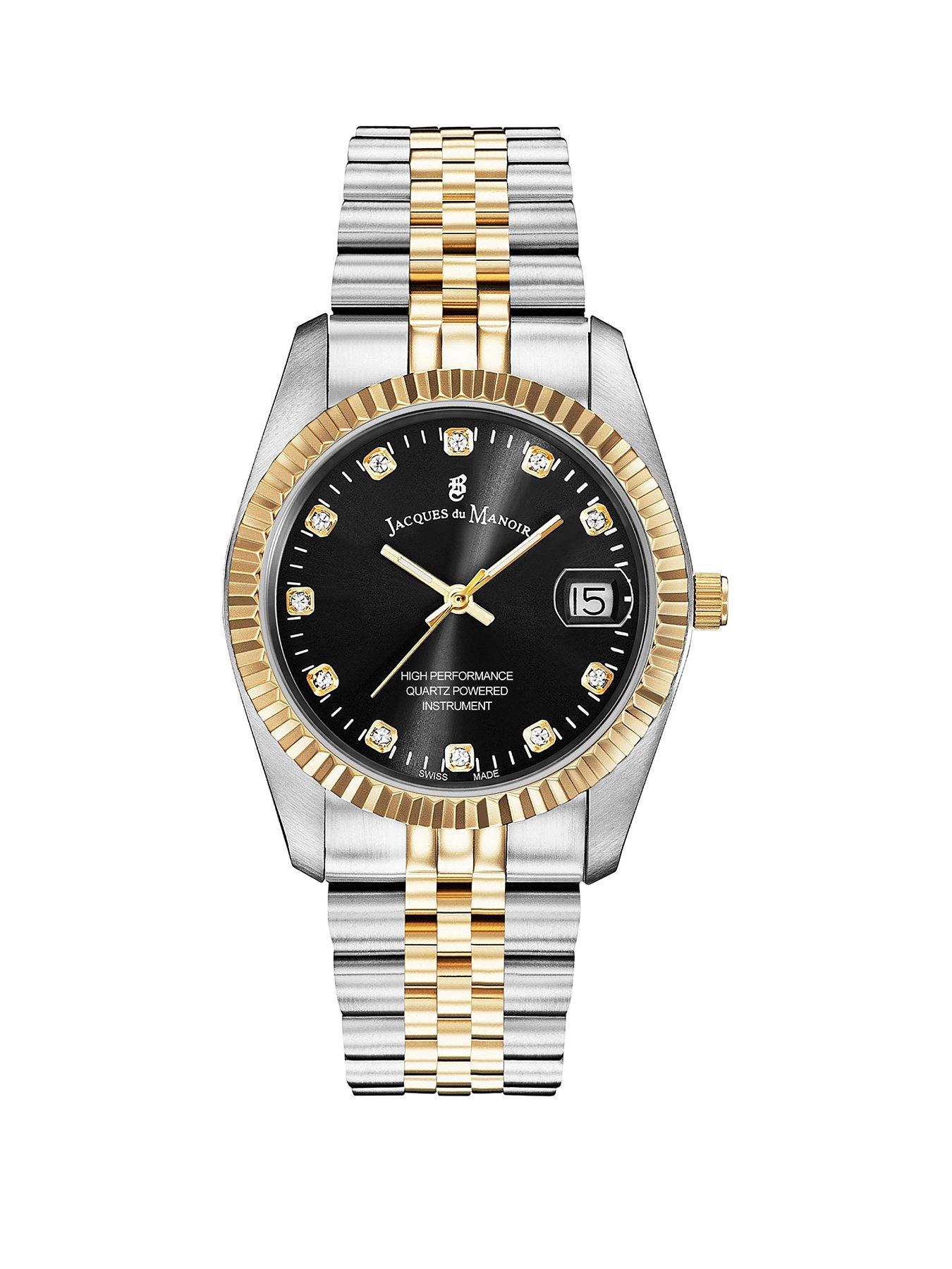 undefined Swiss Made Ladies Inspiration Silver  &  Gold Plated Stainless Steel Bracelet Watch